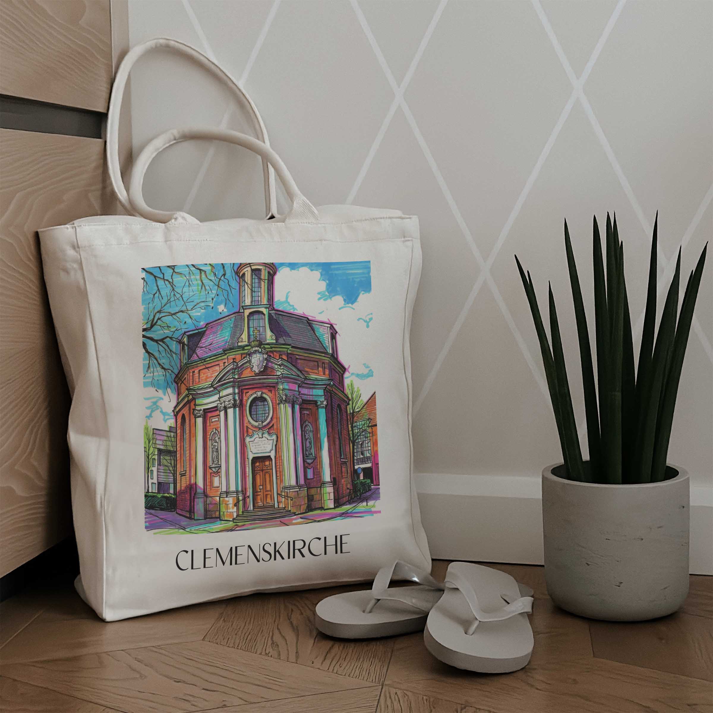 clemenskirche-münster-deutschland-einkaufstasche-graffiti