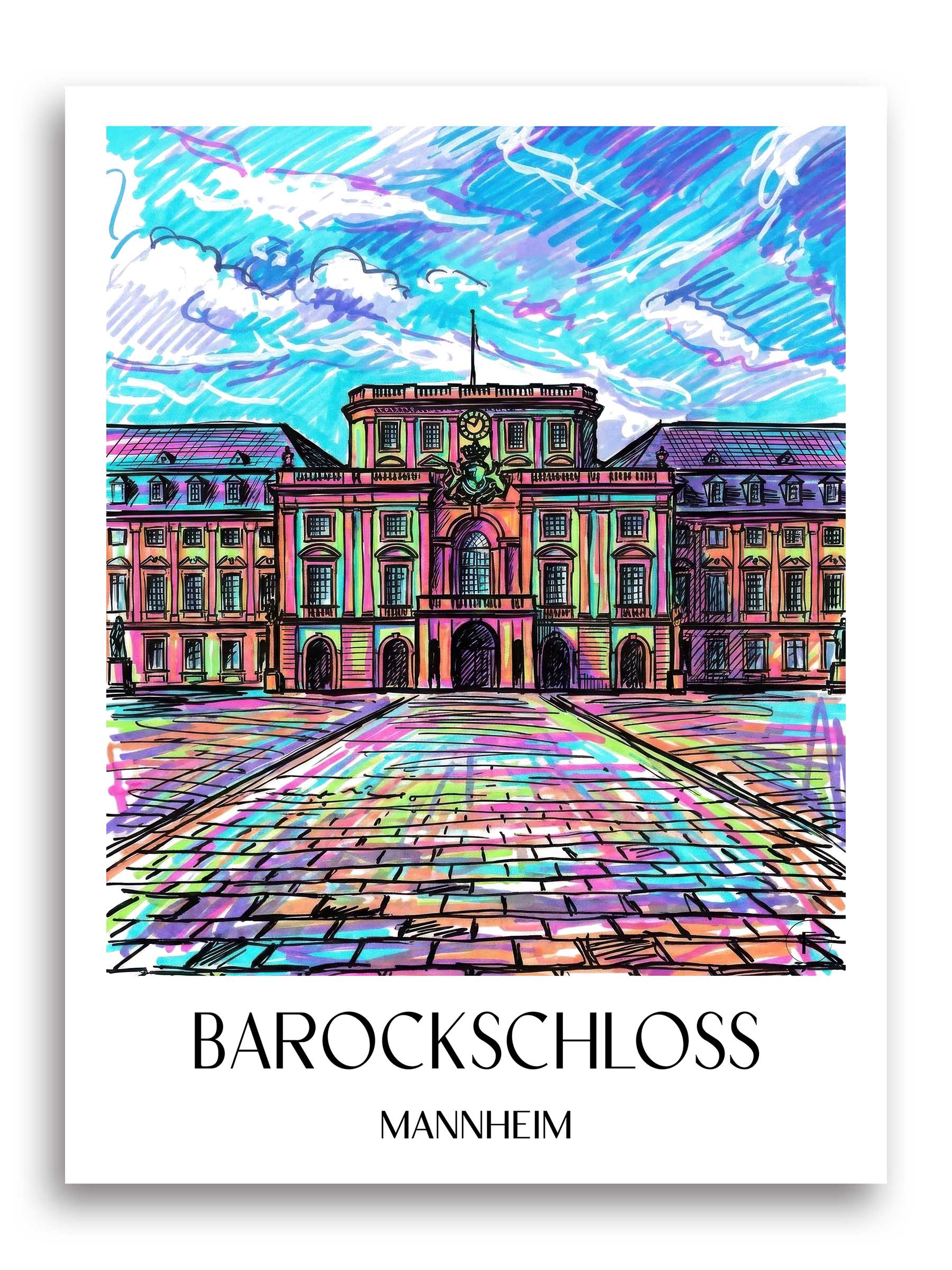 barockschloss-mannheim-deutschland-poster-graffiti