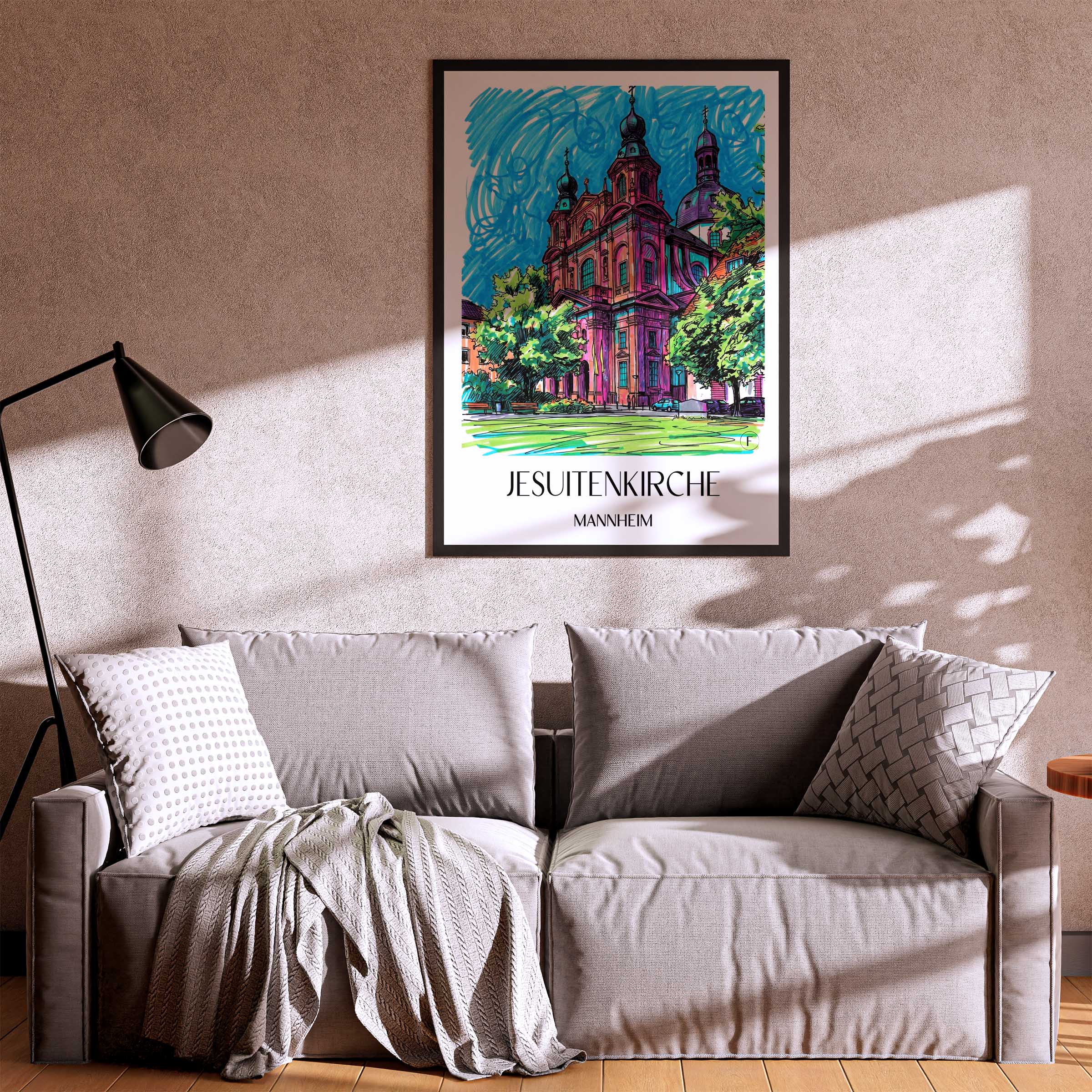 jesuitenkirche-mannheim-deutschland-poster-graffiti