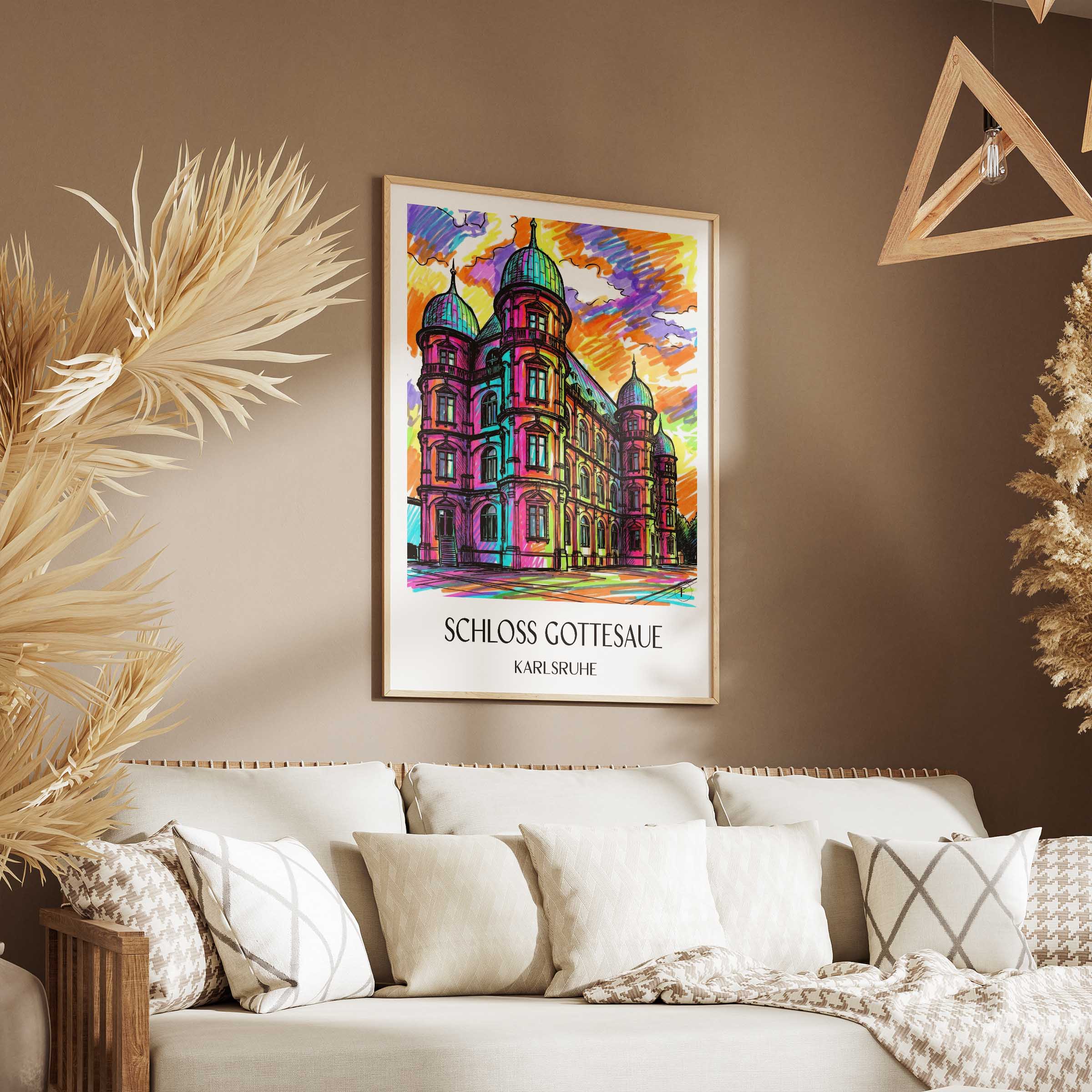 schloss-gottesaue-karlsruhe-deutschland-poster-graffiti