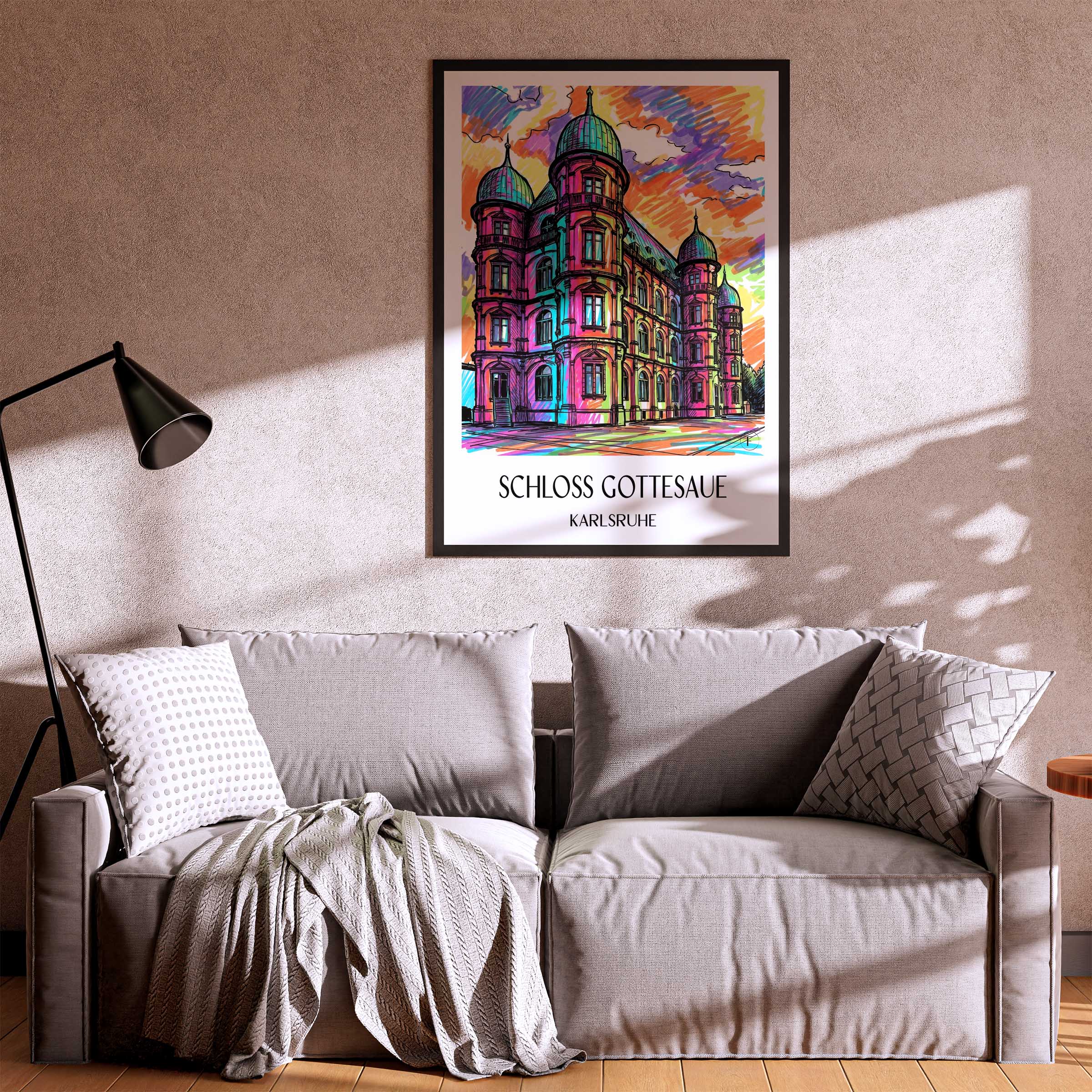 schloss-gottesaue-karlsruhe-deutschland-poster-graffiti