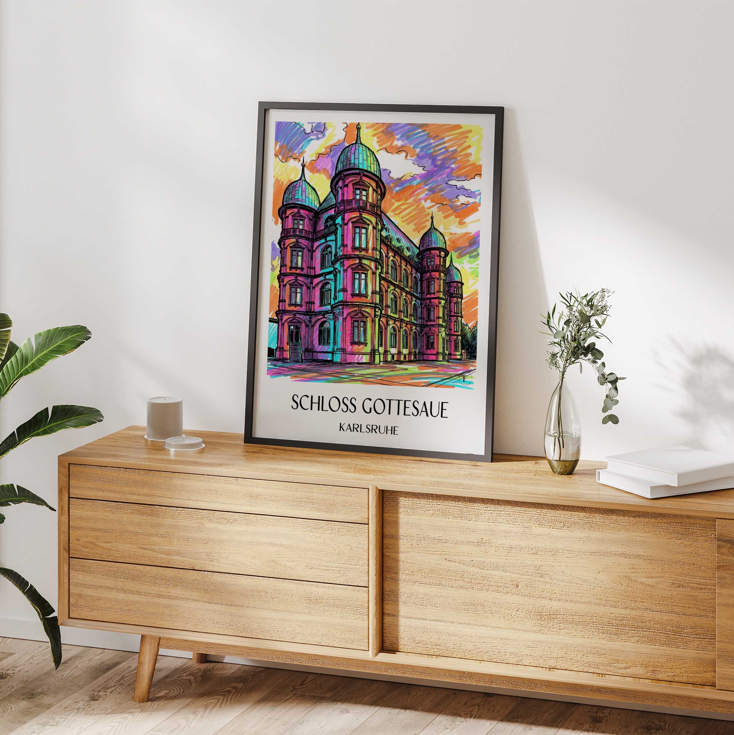 schloss-gottesaue-karlsruhe-deutschland-poster-graffiti