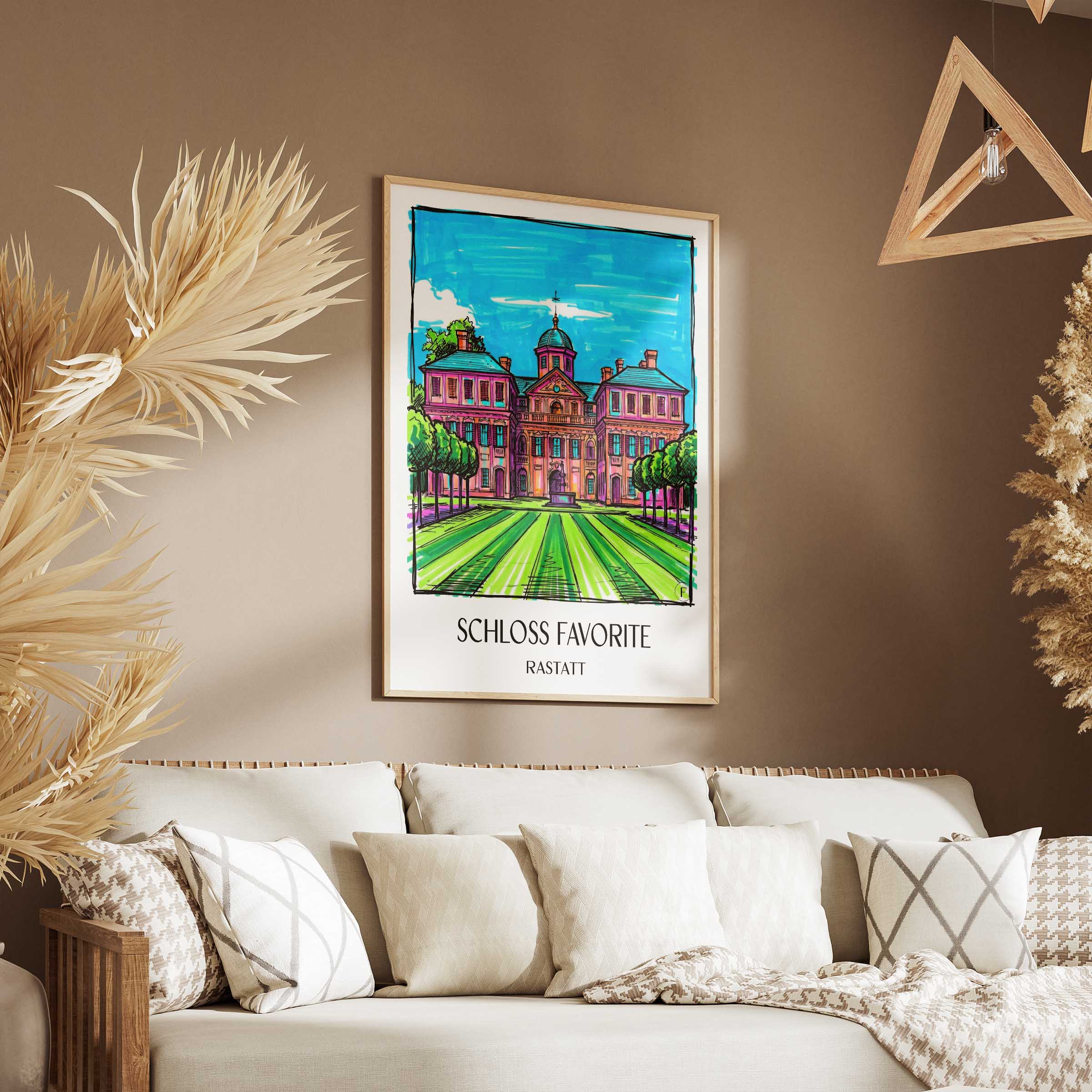 schloss-favorite-rastatt-deutschland-poster-graffiti