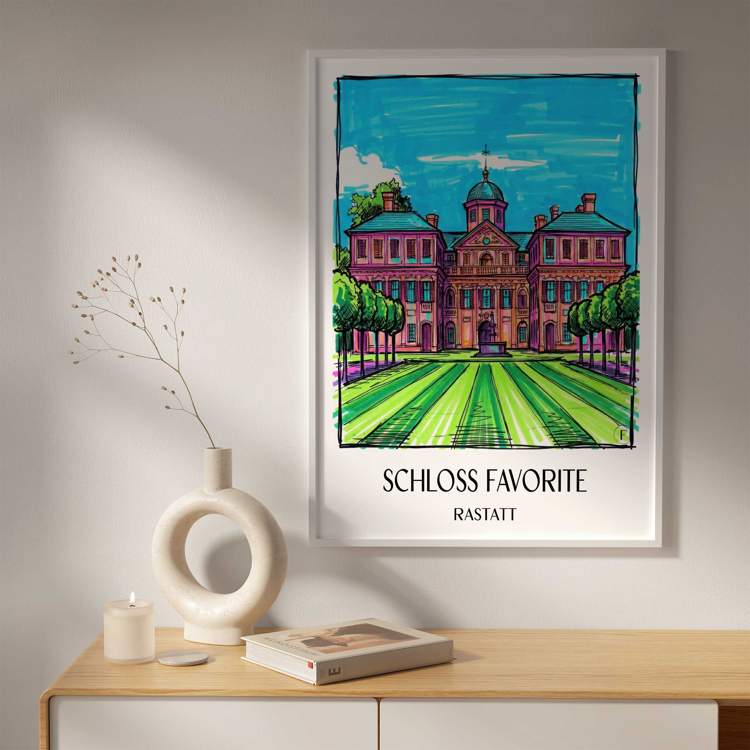 schloss-favorite-rastatt-deutschland-poster-graffiti