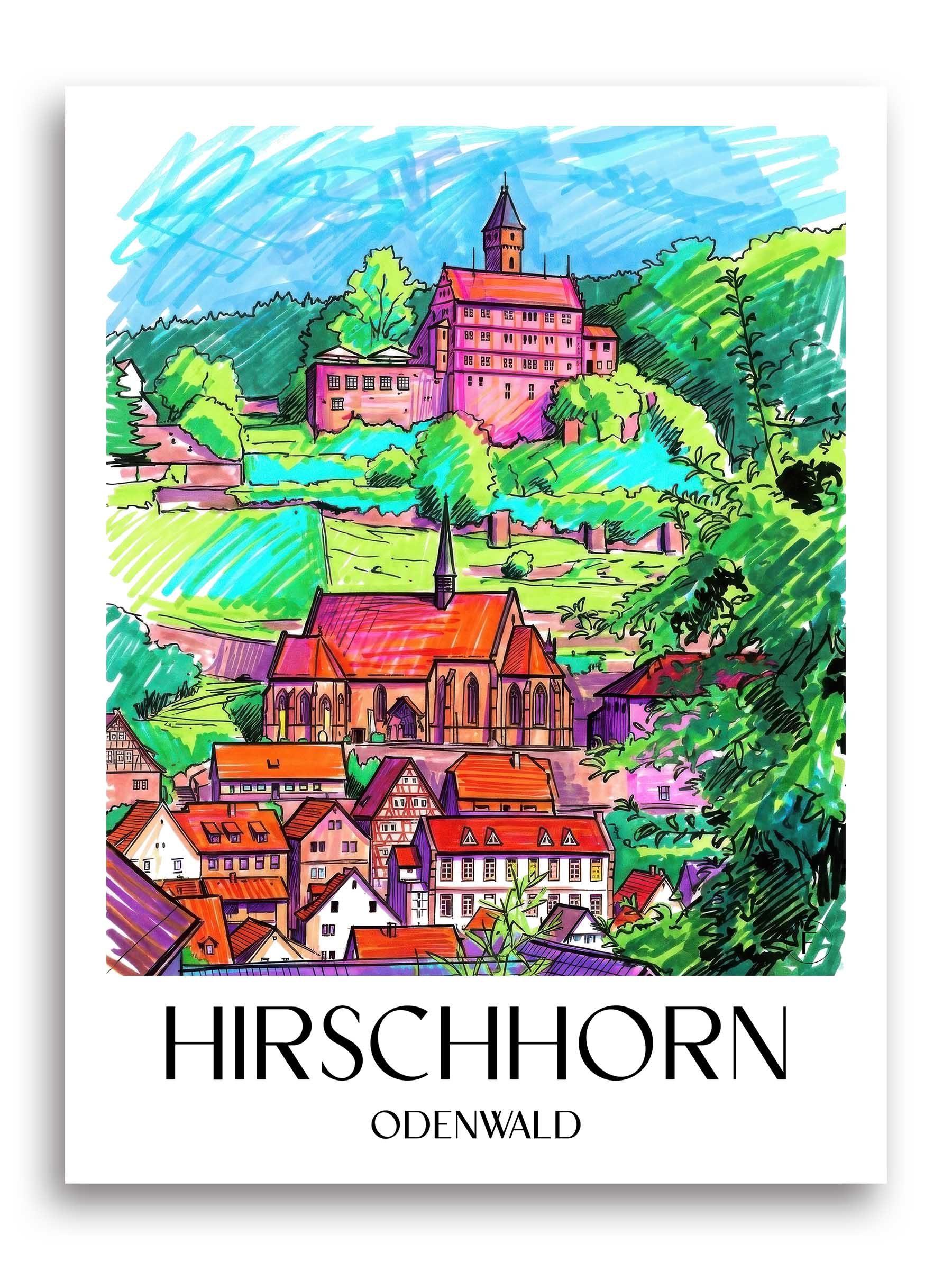 hirschhorn-odenwald-deutschland-poster-graffiti