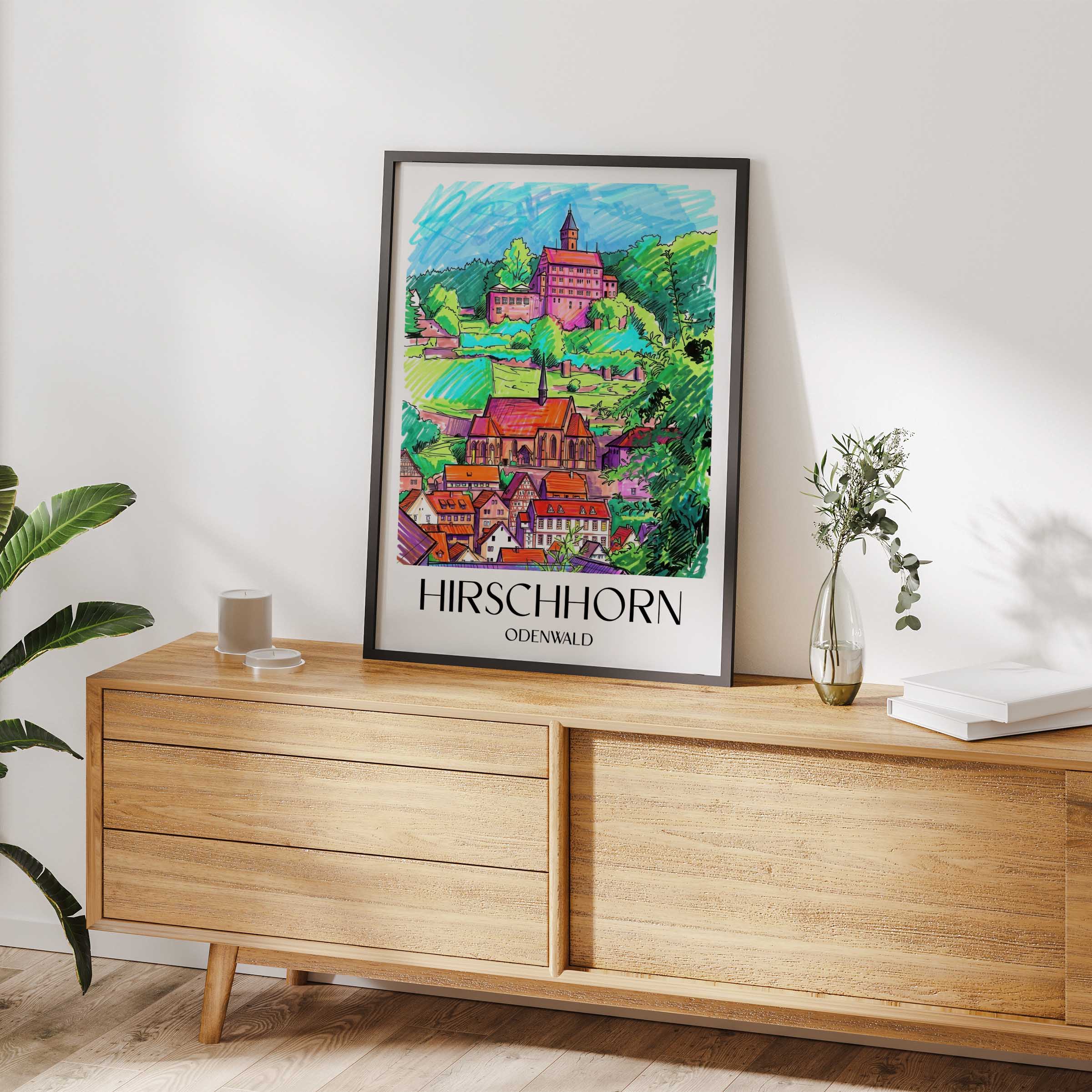 hirschhorn-odenwald-deutschland-poster-graffiti