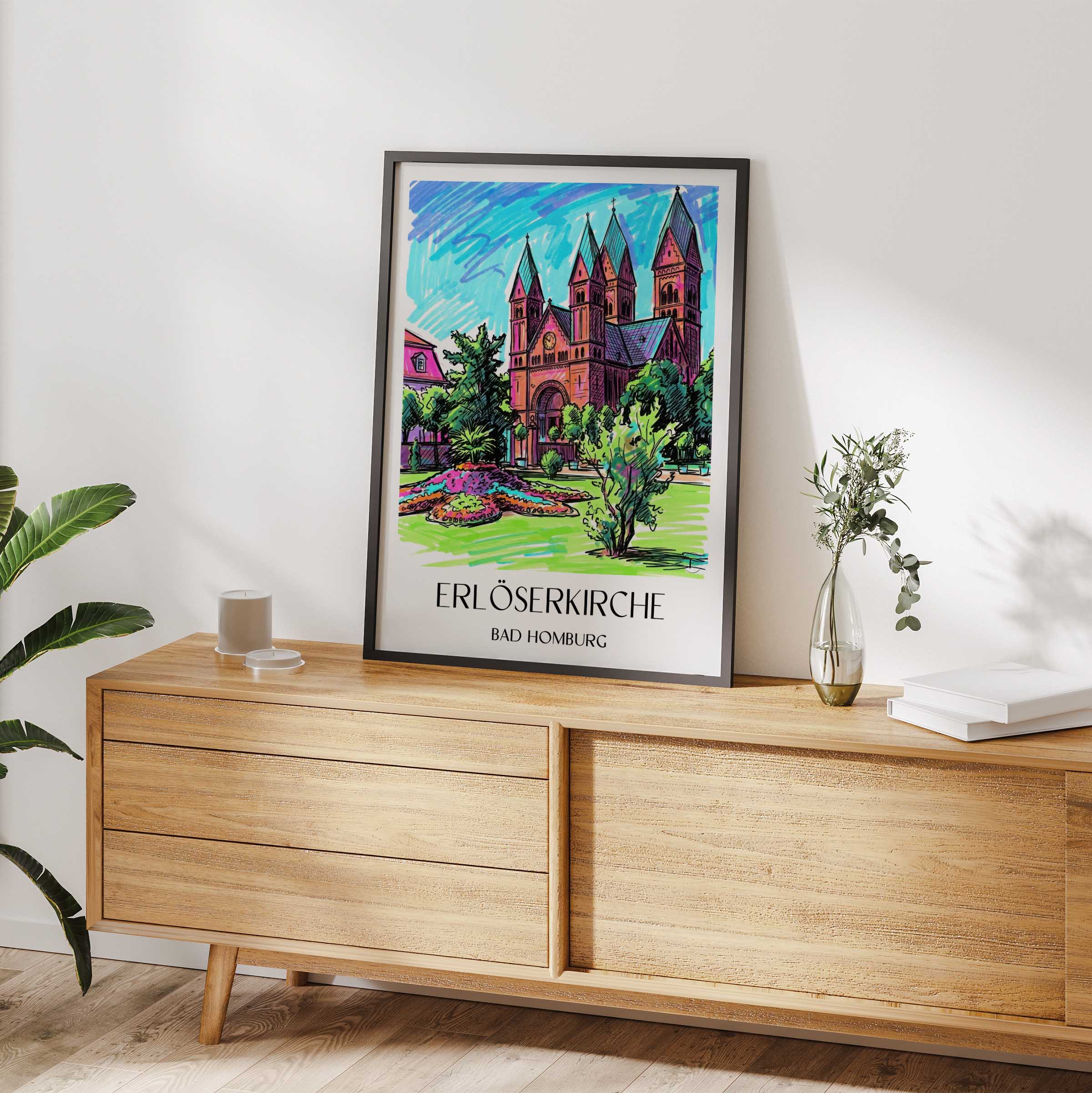 erlöserkirche-bad-homburg-deutschland-poster-graffiti