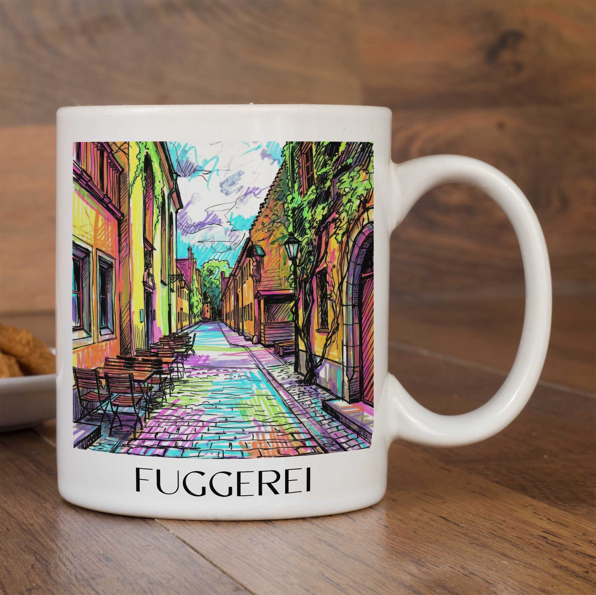 fuggerei-augsburg-deutschland-kaffeebecher-graffiti
