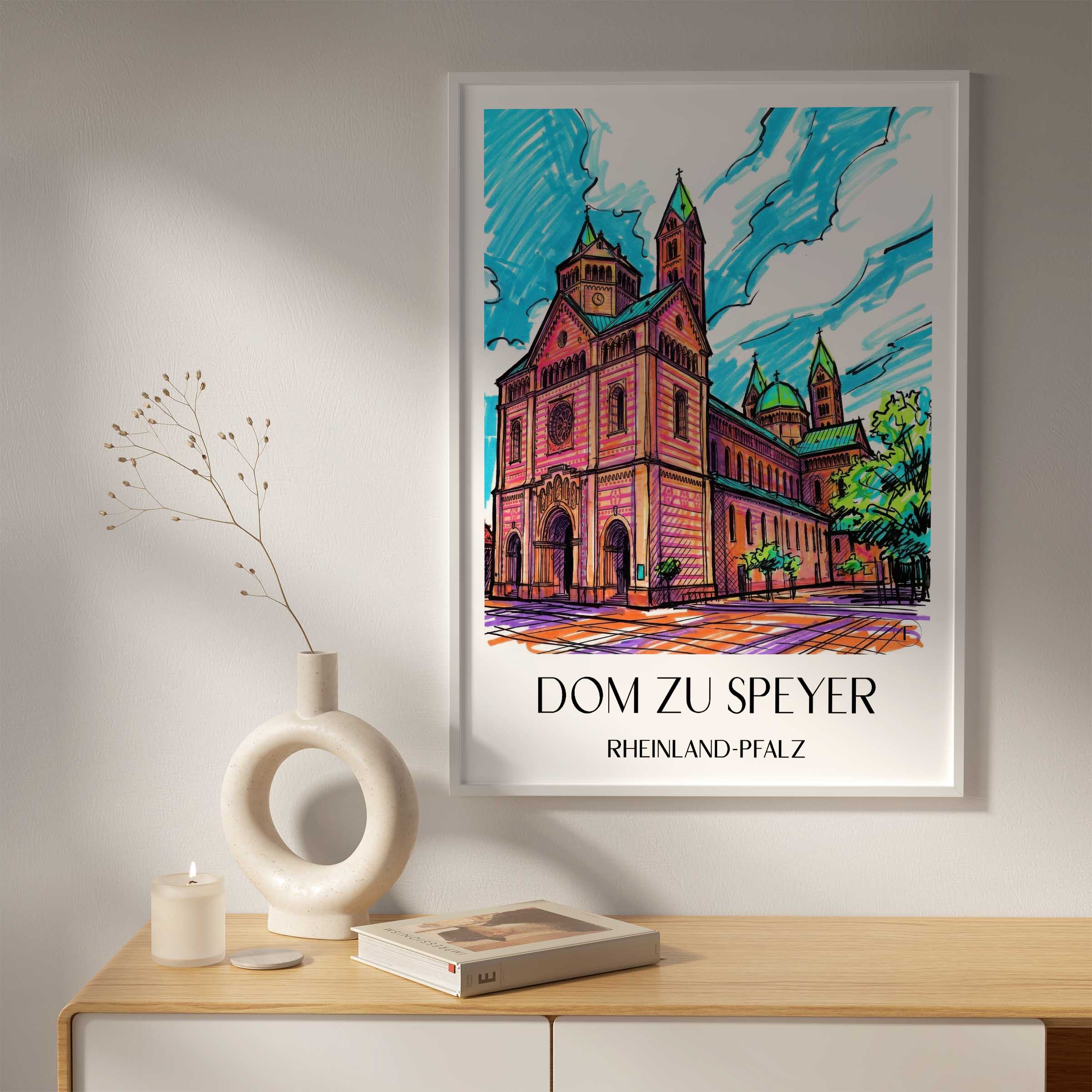 dom-zu-speyer-rheinland-pfalz-deutschland-poster-graffiti