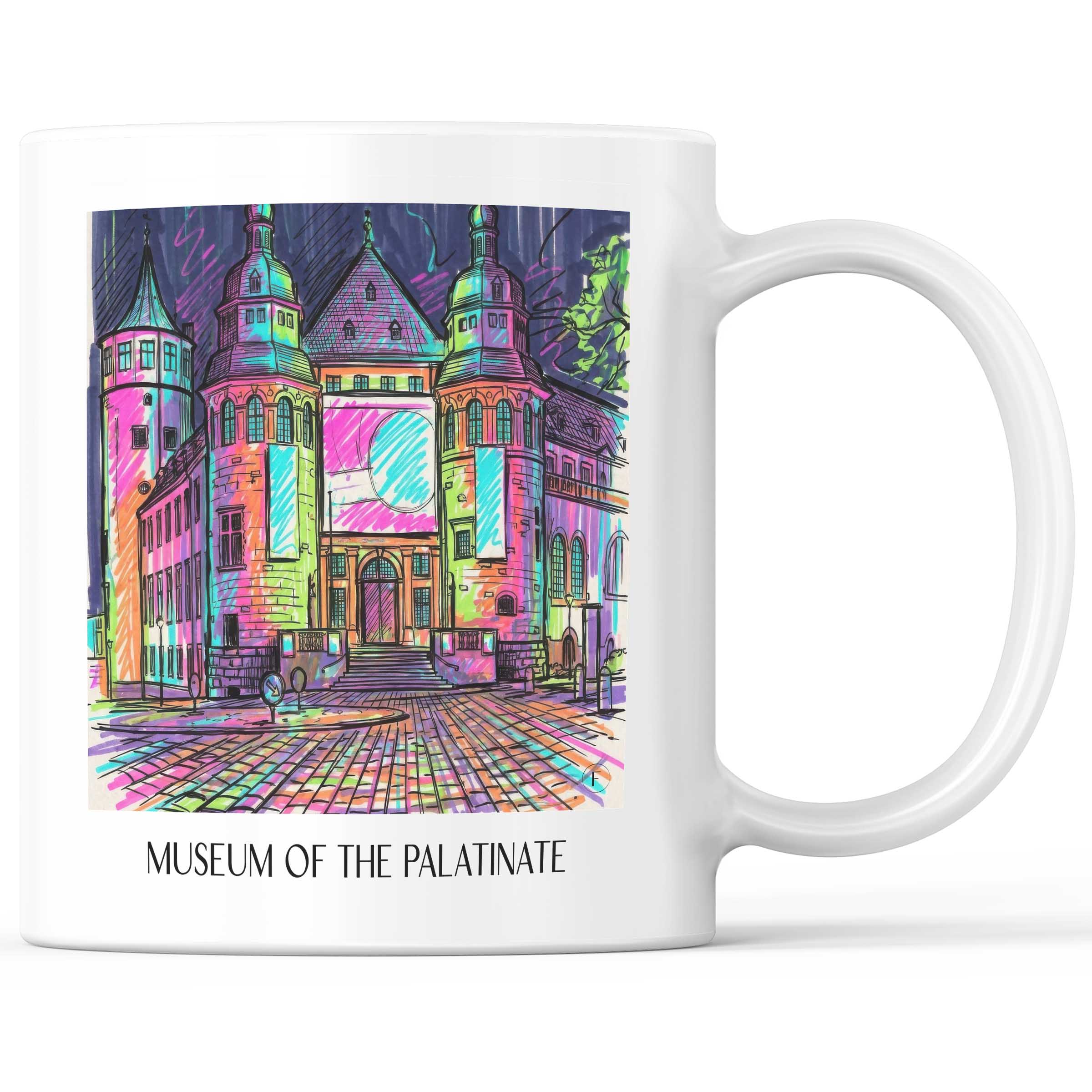 Museum der Pfalz Kaffeebecher - Speyer - Deutschland Becher - Kaffeetasse im Tag Graffiti Stil