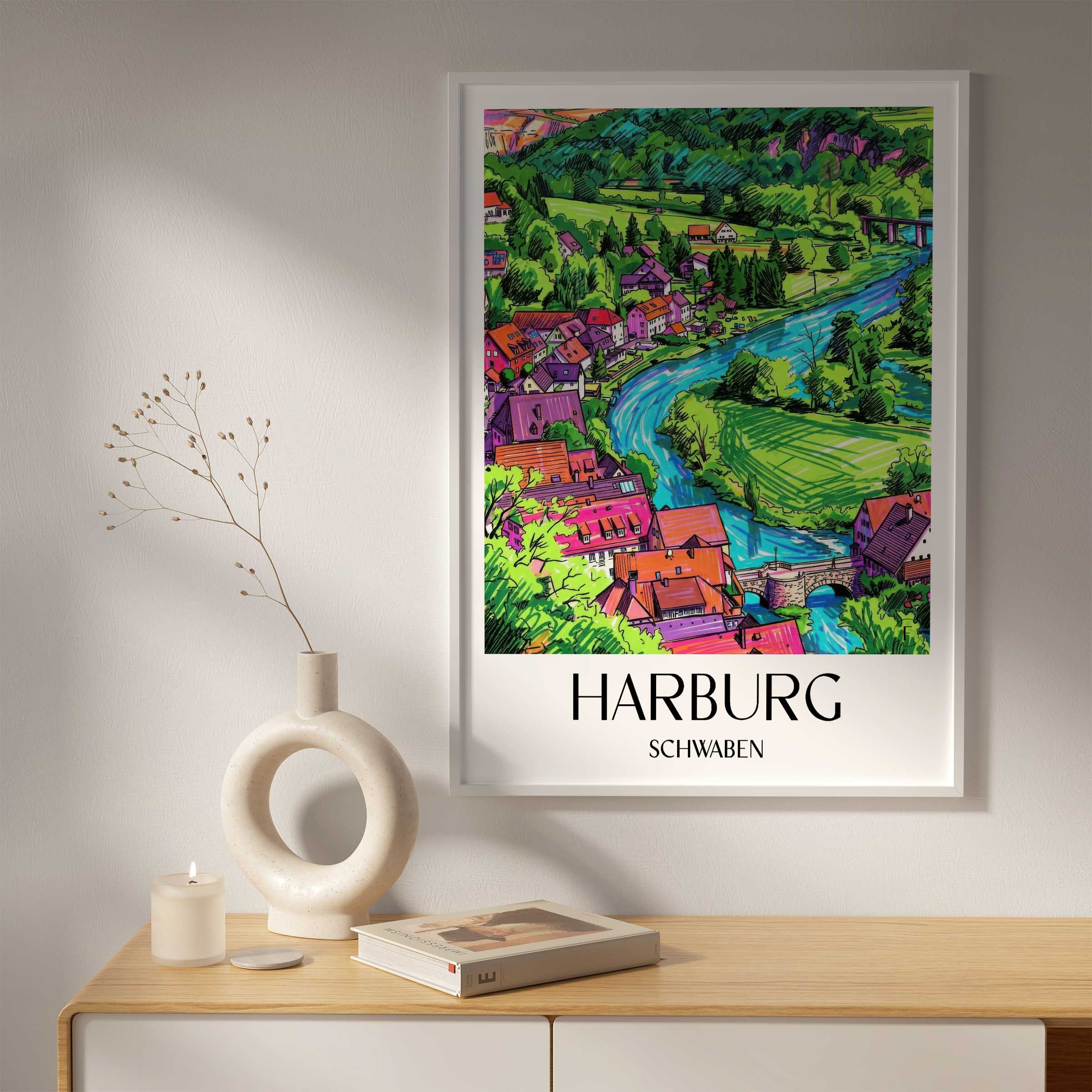 harburg-schwaben-deutschland-poster-graffiti