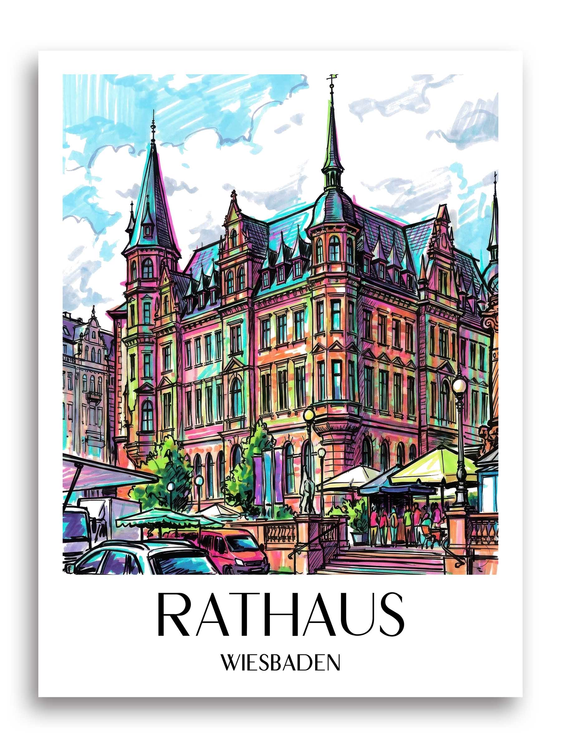 rathaus-wiesbaden-deutschland-poster-graffiti