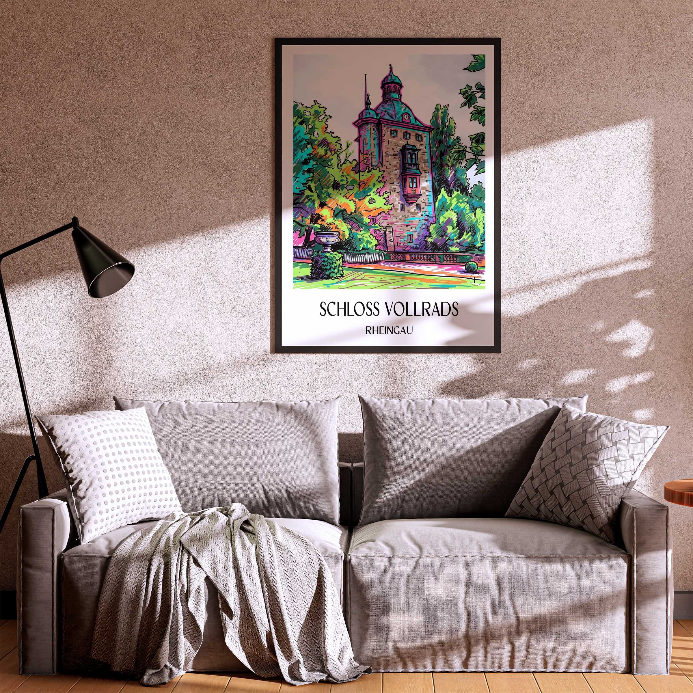schloss-vollrads-rheingau-deutschland-poster-graffiti