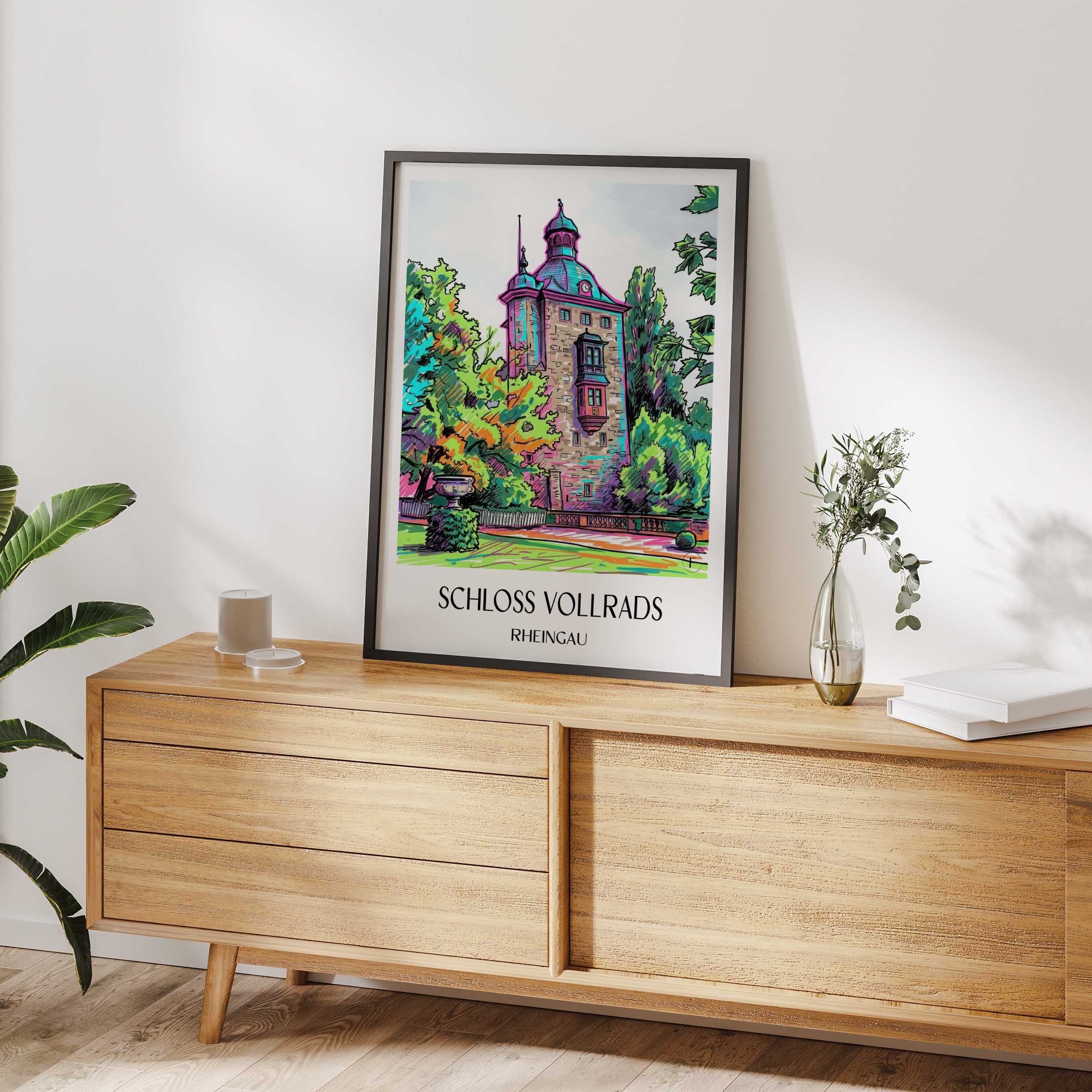 schloss-vollrads-rheingau-deutschland-poster-graffiti