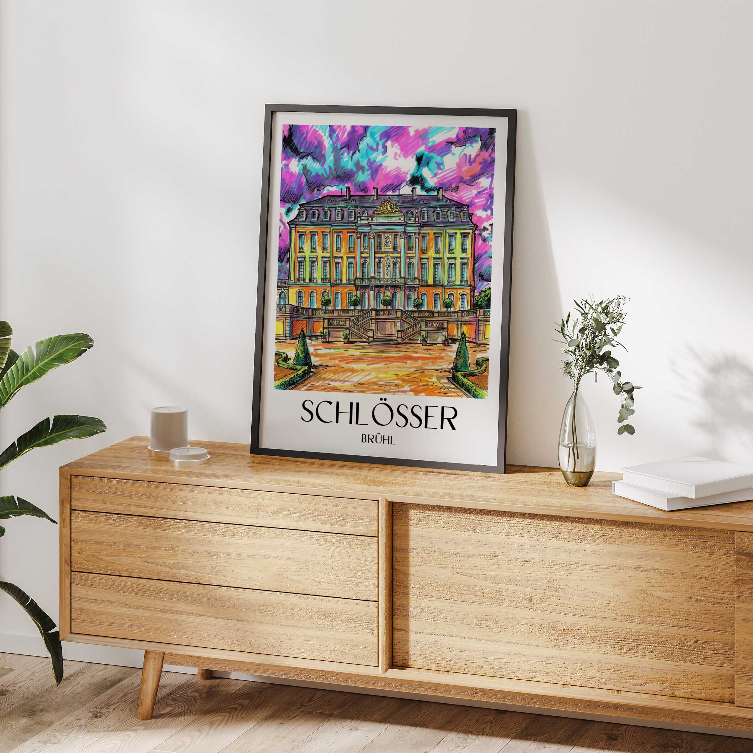 schlösser-brühl-deutschland-poster-graffiti