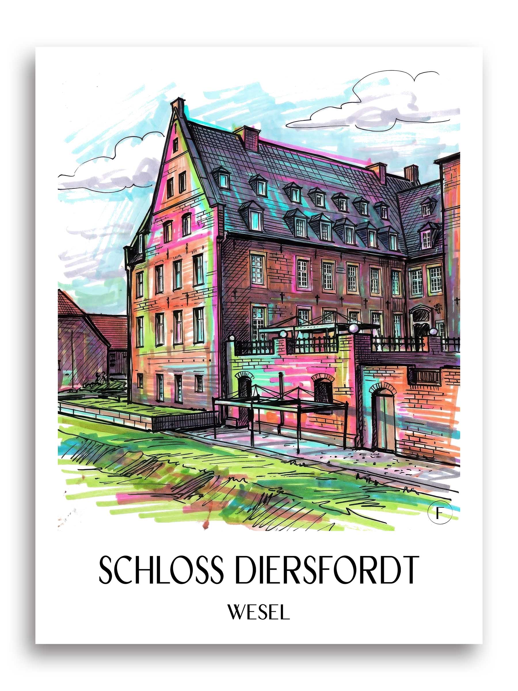 schloss-diersfordt-wesel-deutschland-poster-graffiti
