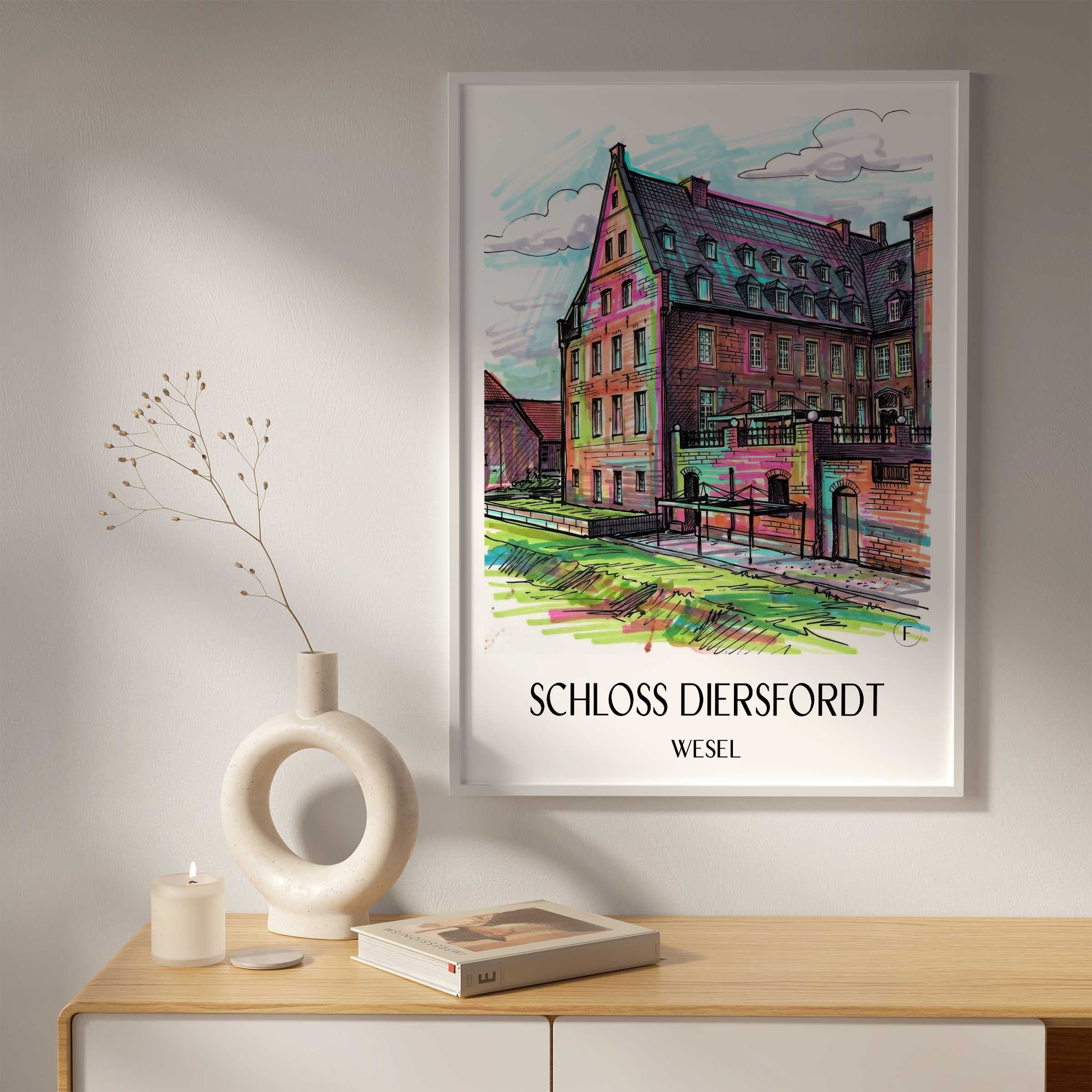 schloss-diersfordt-wesel-deutschland-poster-graffiti