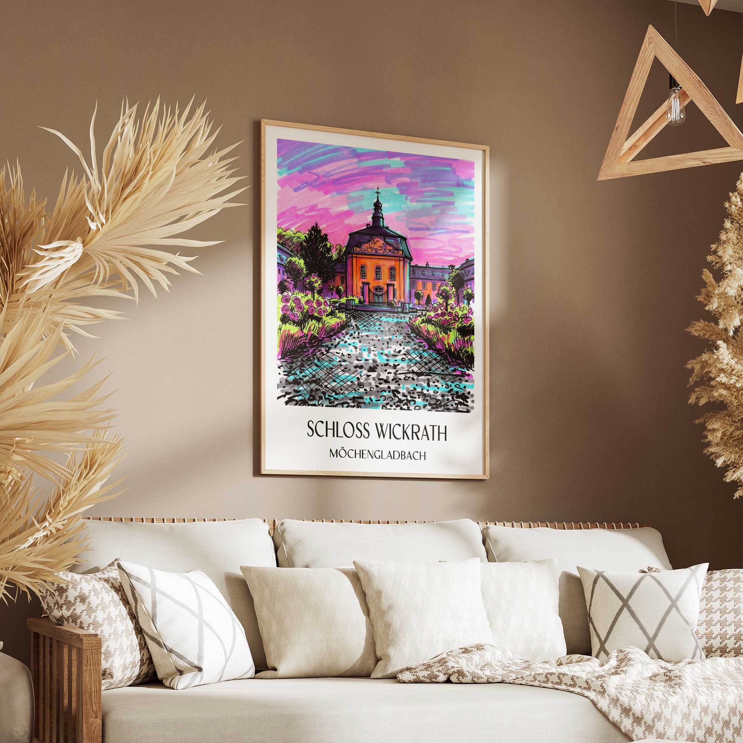 schloss-wickrath-möchengladbach-deutschland-poster-graffiti