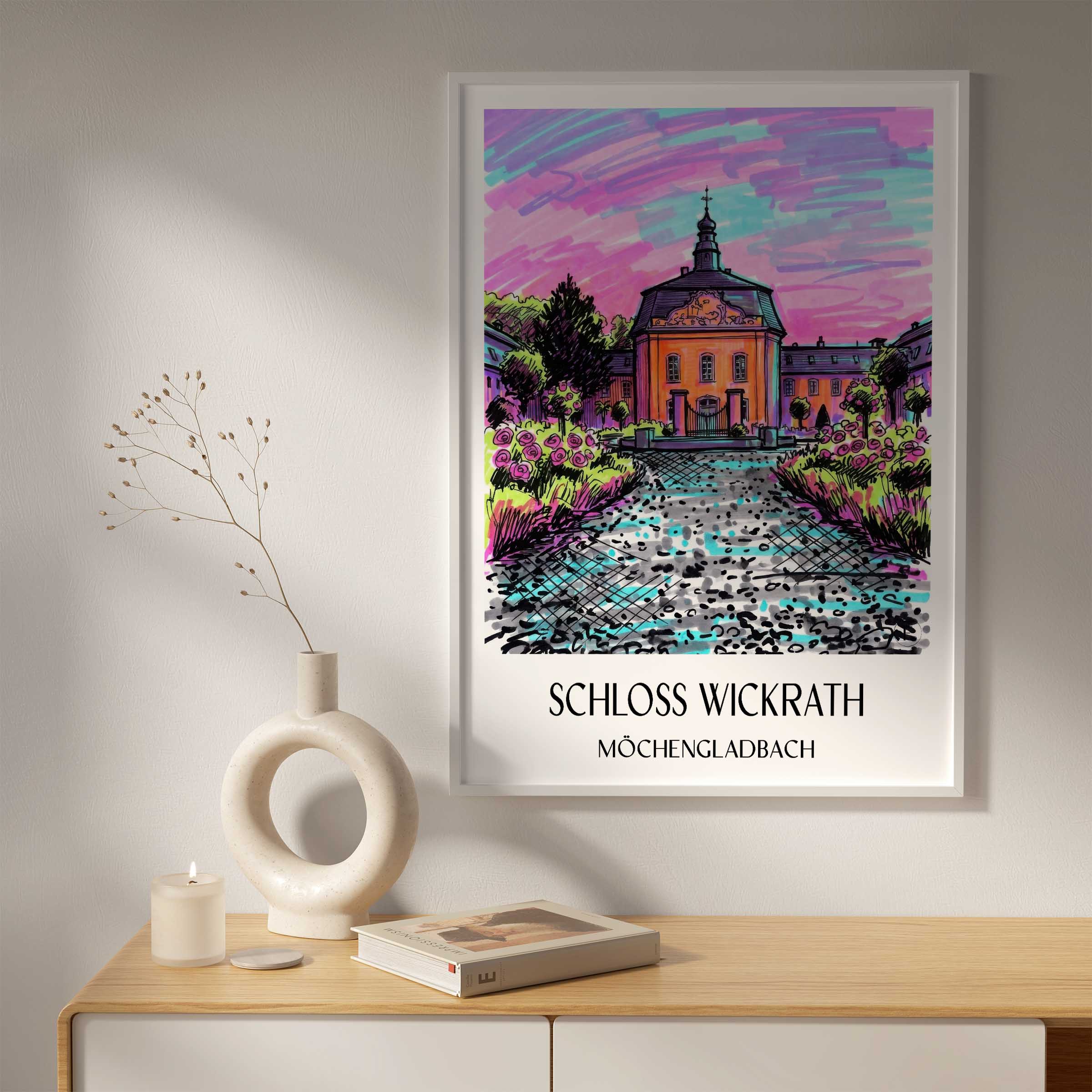 schloss-wickrath-möchengladbach-deutschland-poster-graffiti
