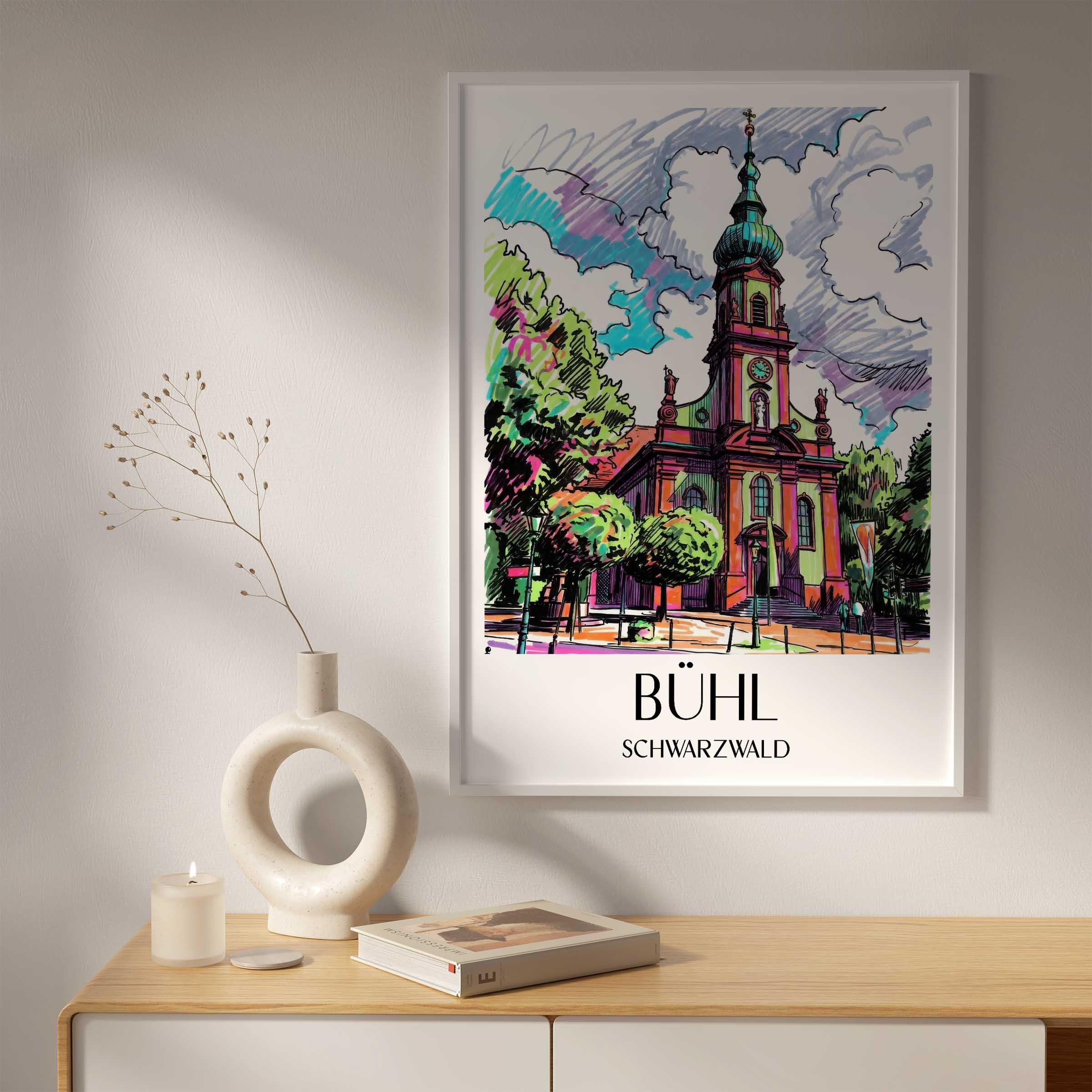 bühl-schwarzwald-deutschland-poster-graffiti