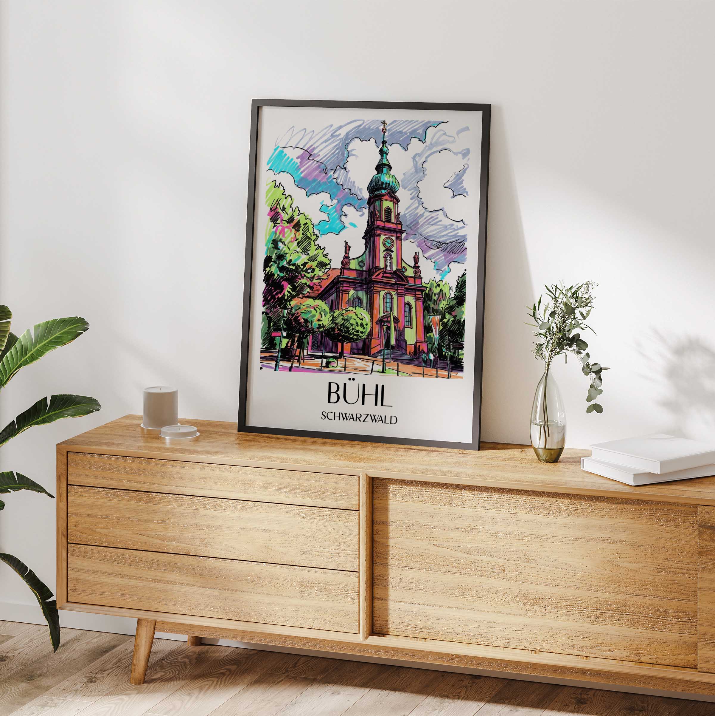 bühl-schwarzwald-deutschland-poster-graffiti