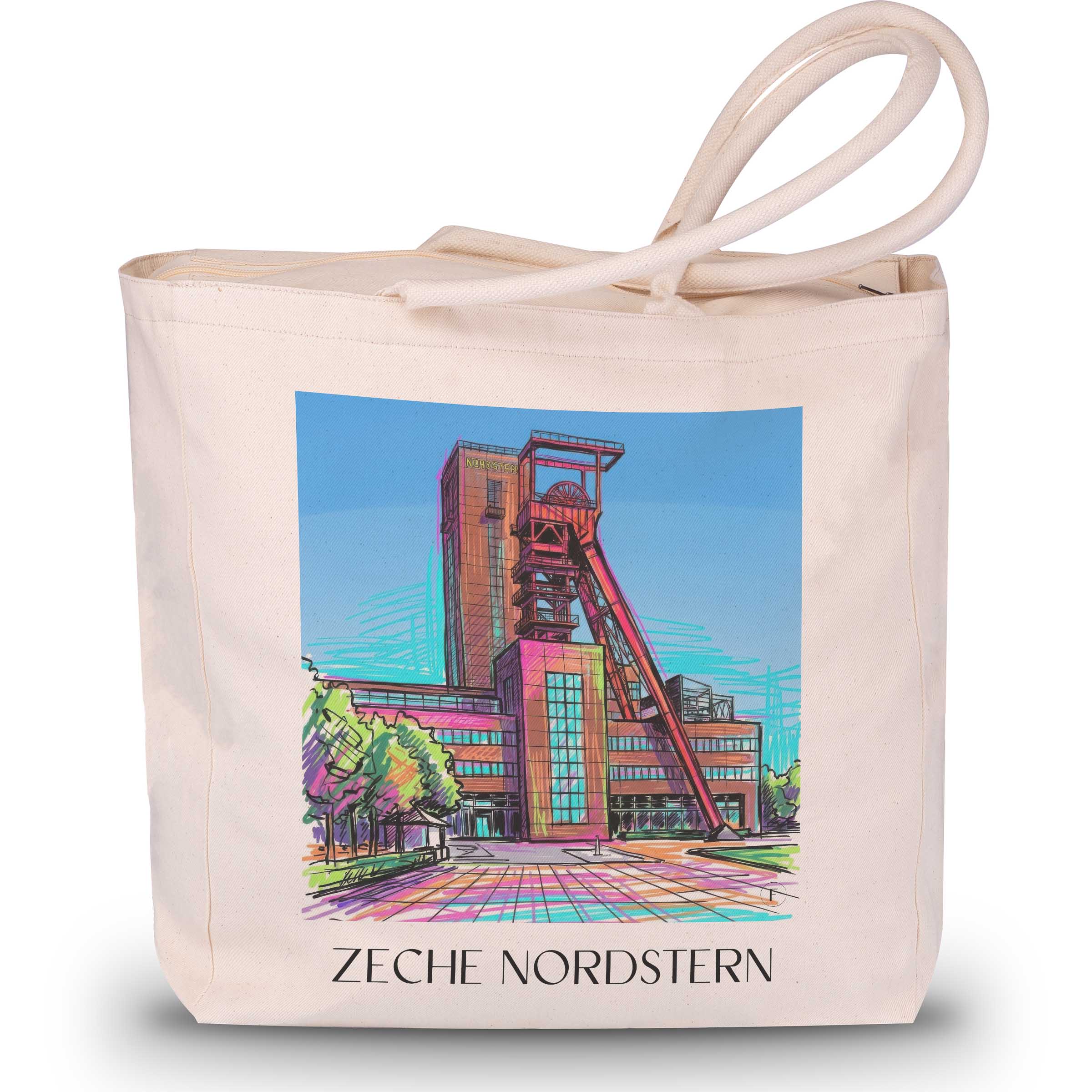 zeche-nordstern-gelsenkirchen-deutschland-einkaufstasche-graffiti