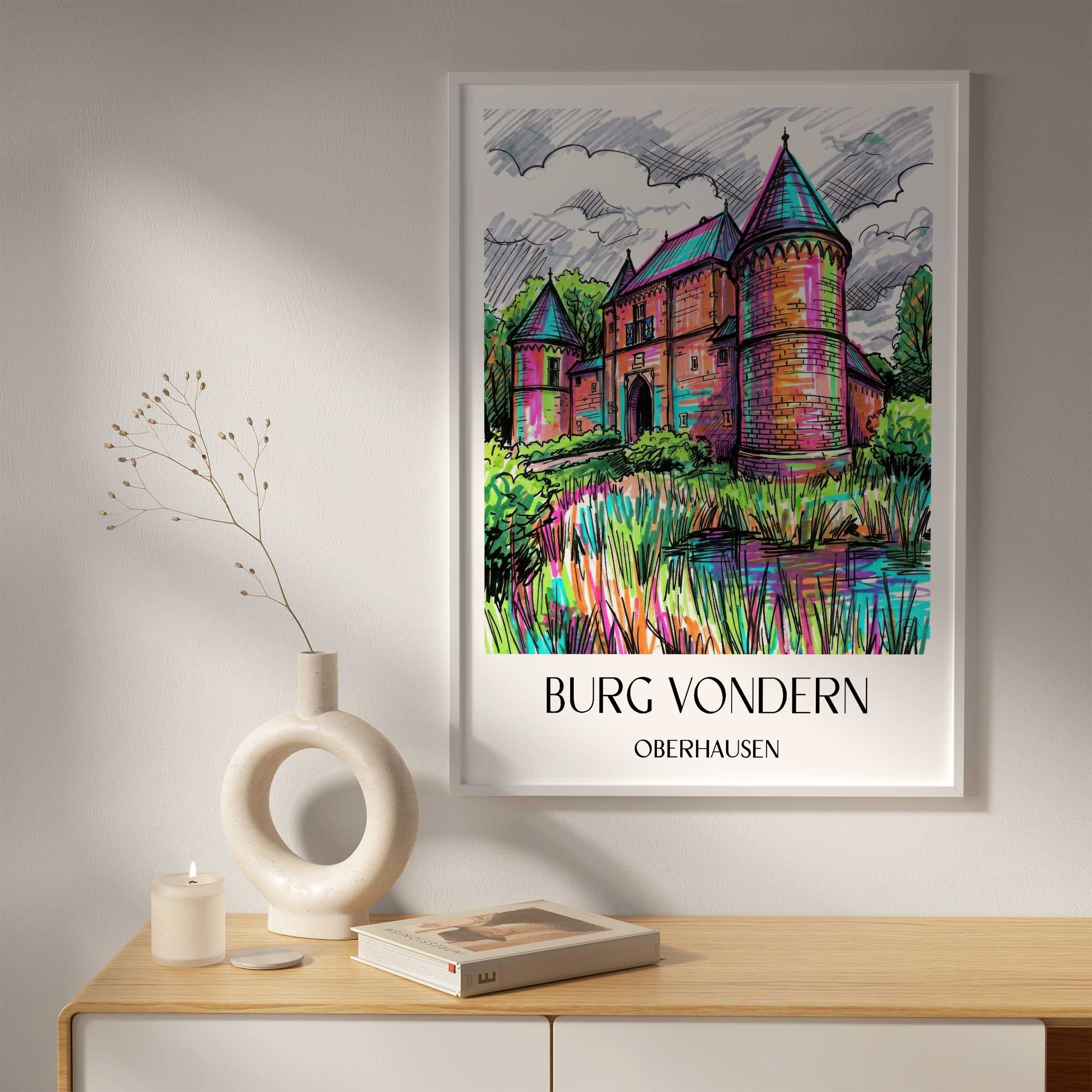 burg-vondern-oberhausen-deutschland-poster-graffiti