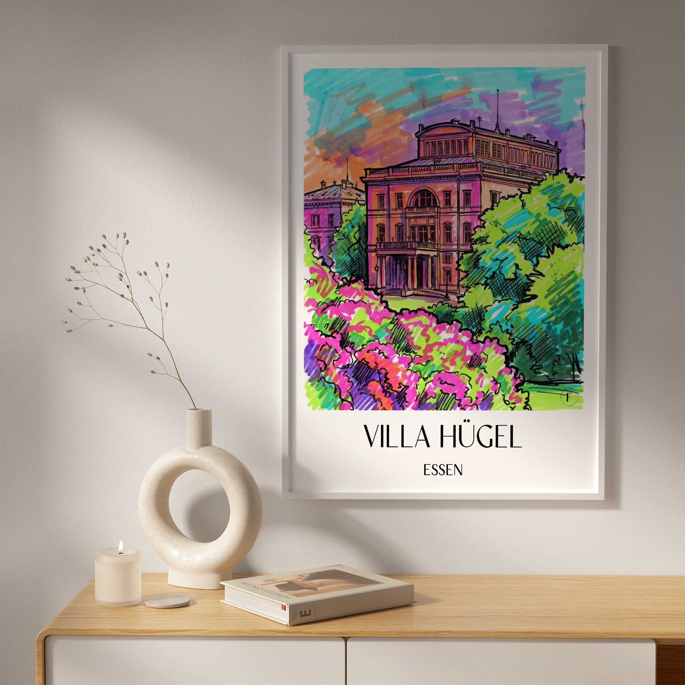 villa-hügel-essen-deutschland-poster-graffiti