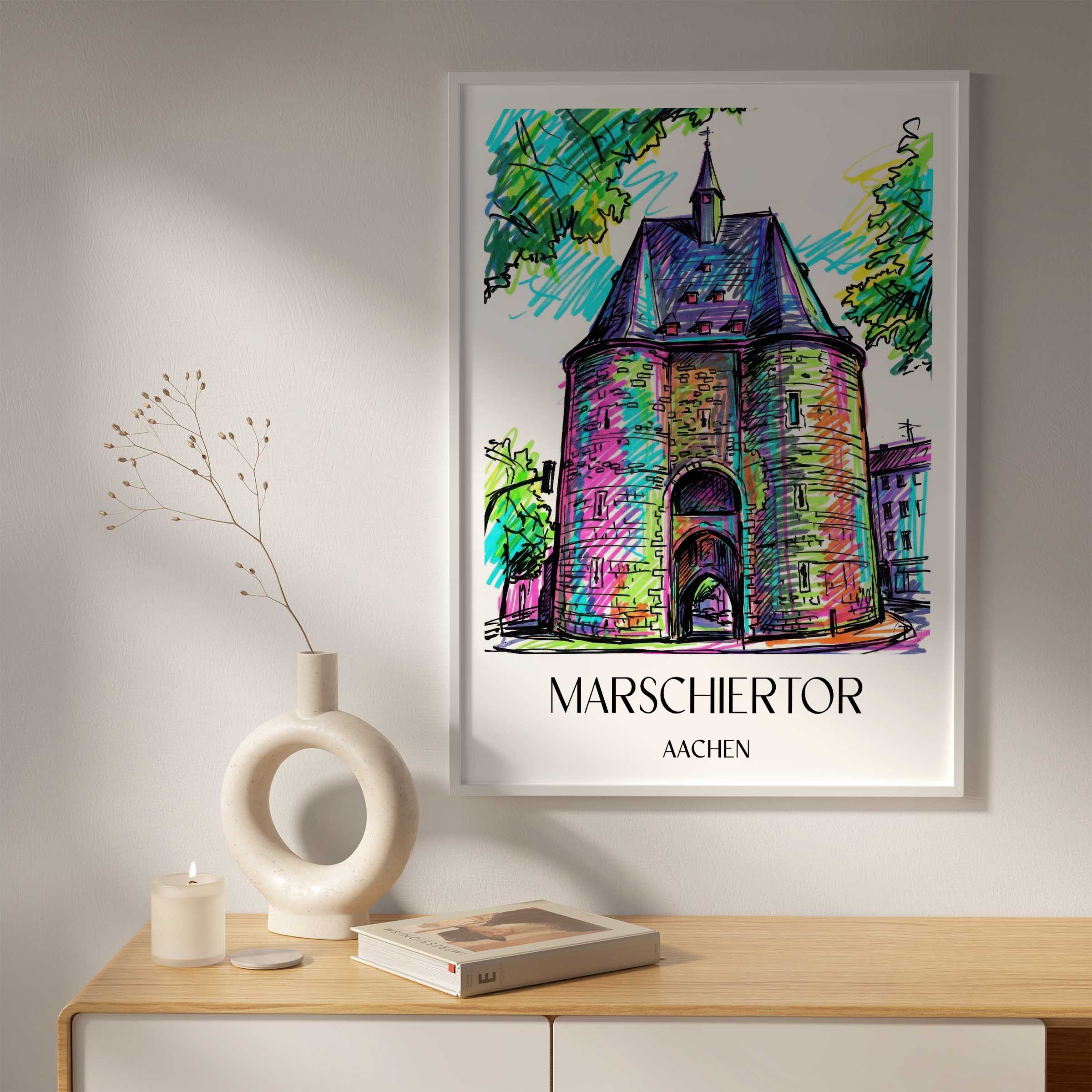 marschiertor-aachen-deutschland-poster-graffiti