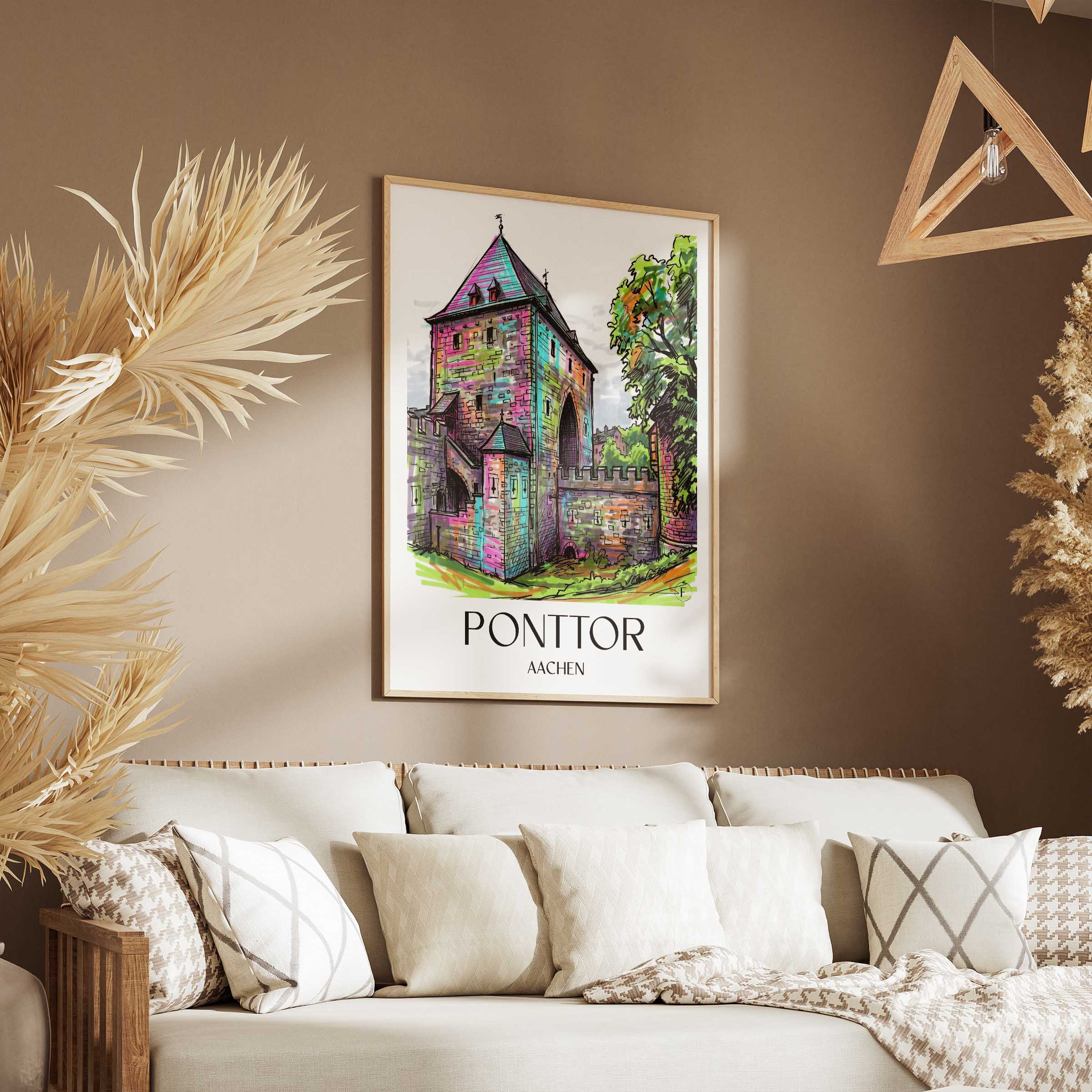 ponttor-aachen-deutschland-poster-graffiti