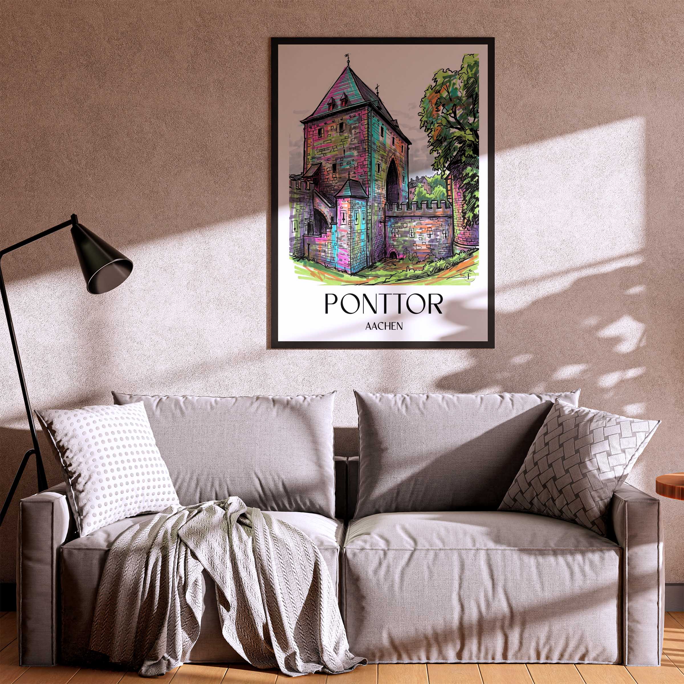 ponttor-aachen-deutschland-poster-graffiti