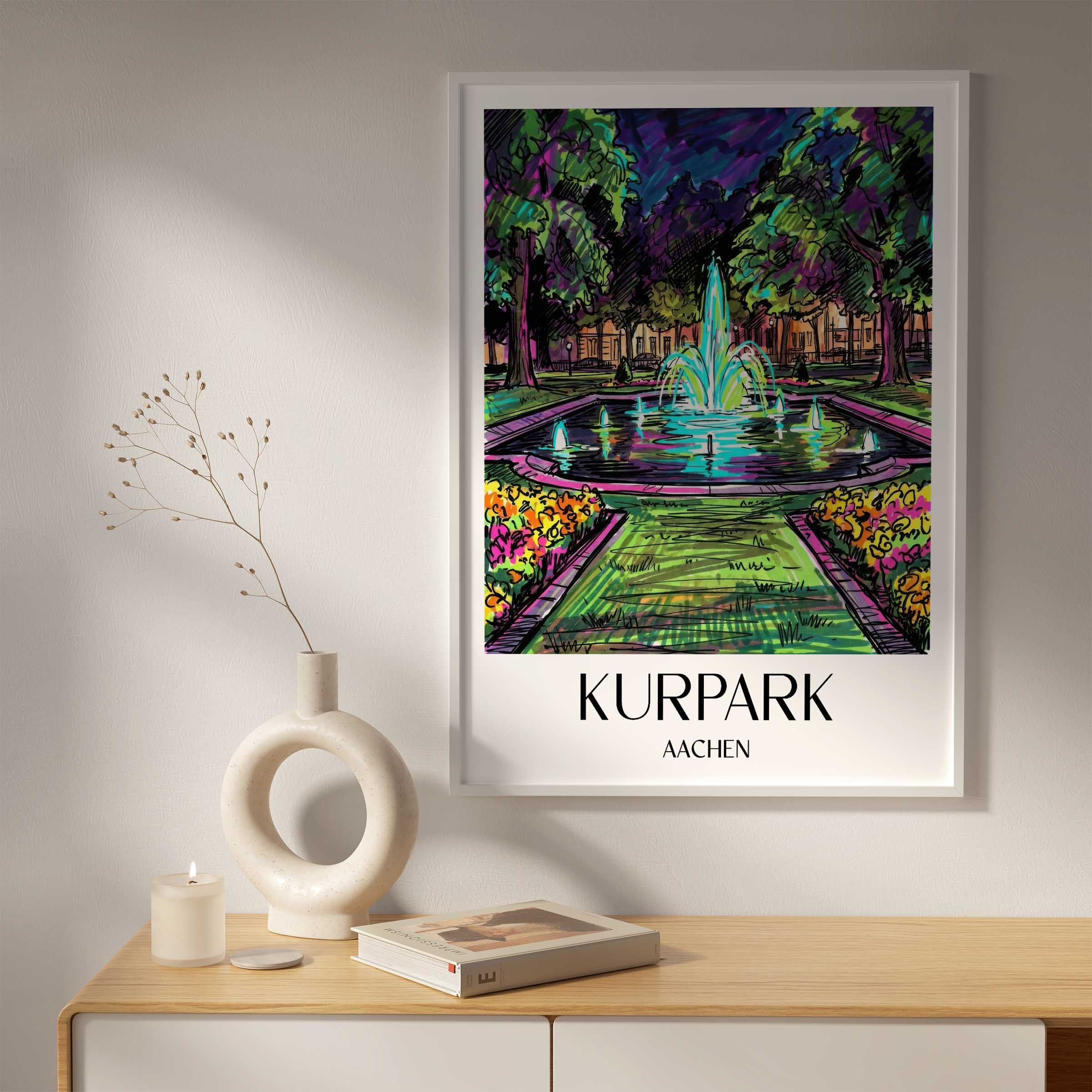 kurpark-aachen-deutschland-poster-graffiti