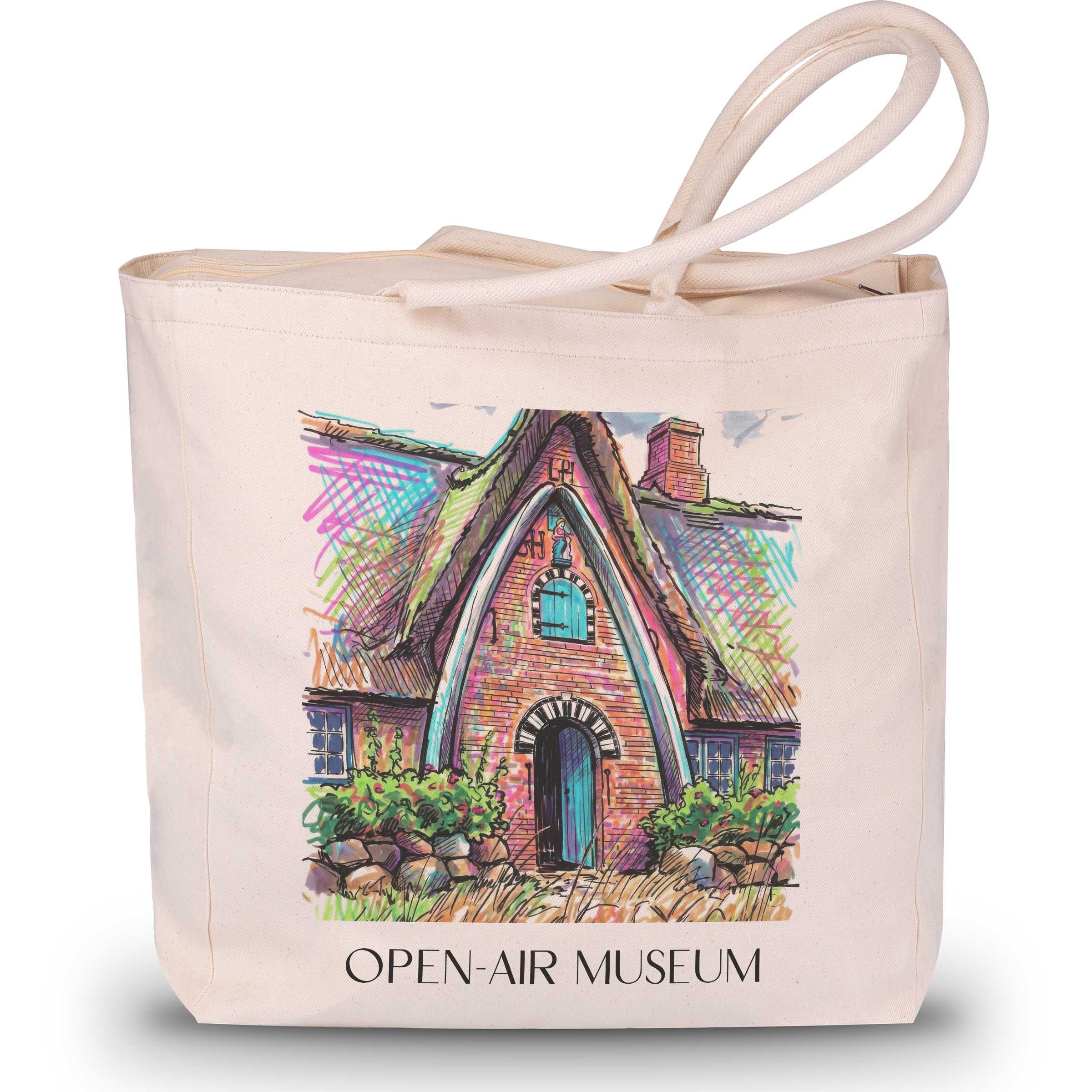 Freilichtmuseum Shopping Tasche - Kiel - Deutschland Tote Bag - Einkaufstasche im Tag Graffiti Stil