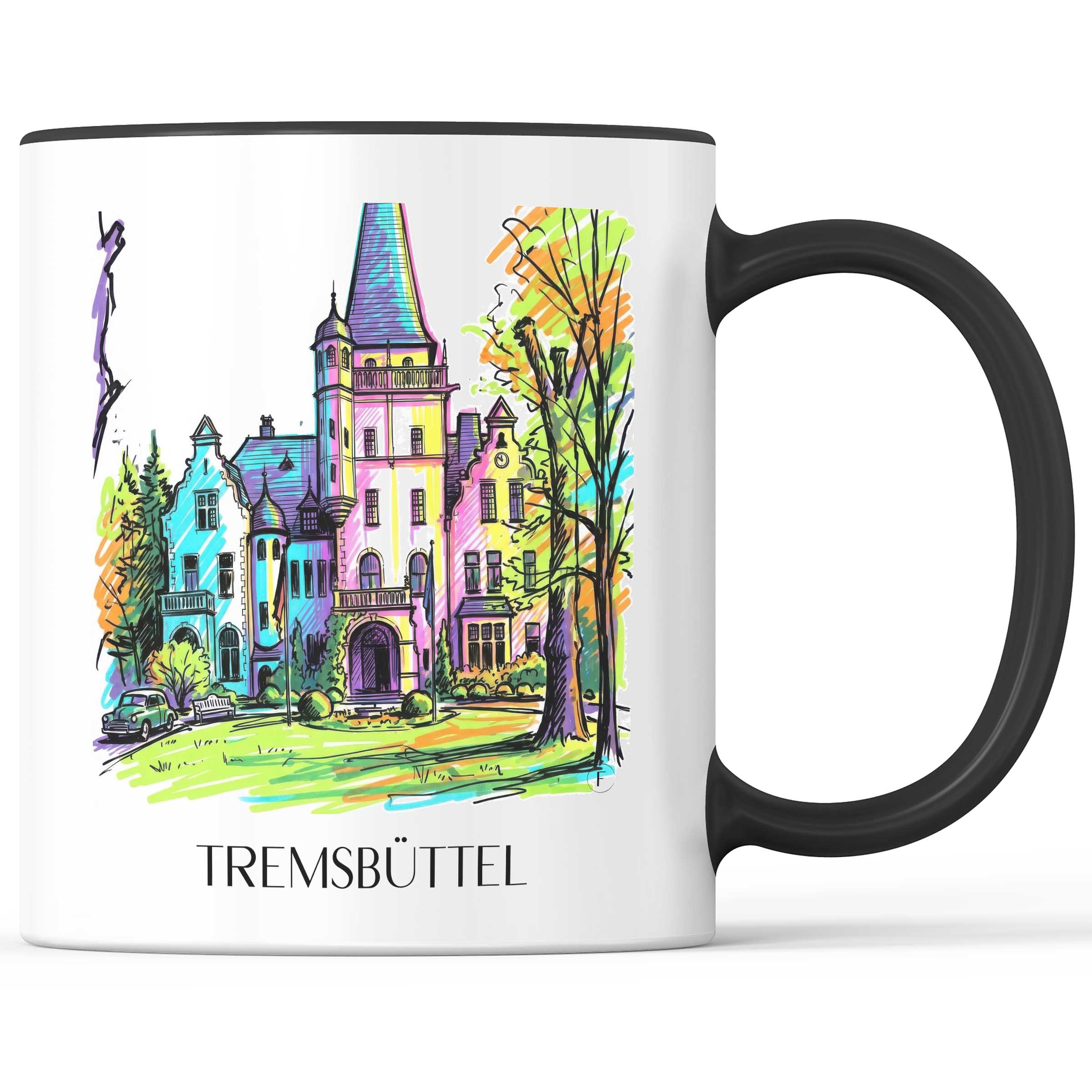 Tremsbüttel Kaffeebecher - Schleswig-Holstein - Deutschland Becher - Kaffeetasse im Tag Graffiti Stil