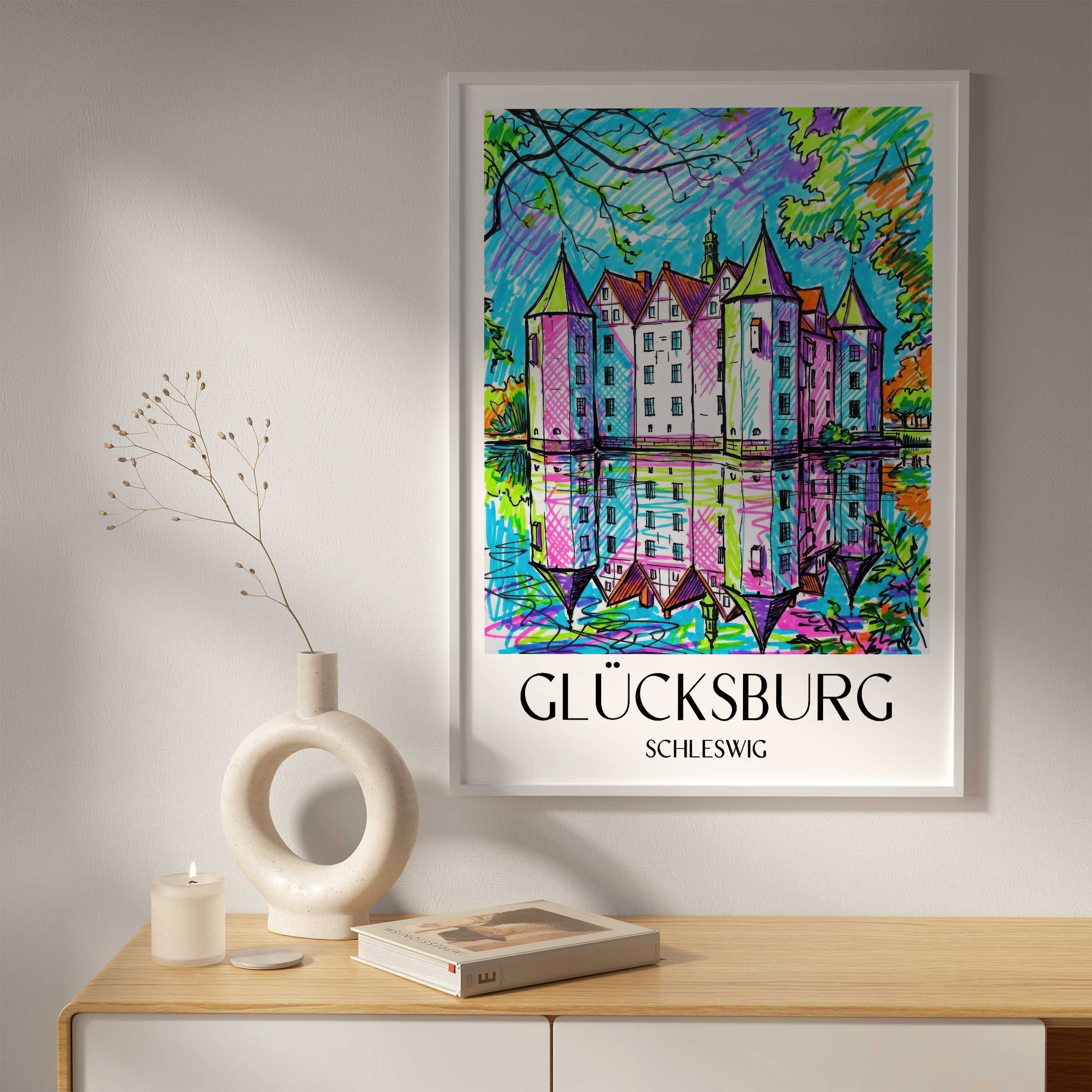 glücksburg-schleswig-deutschland-poster-graffiti