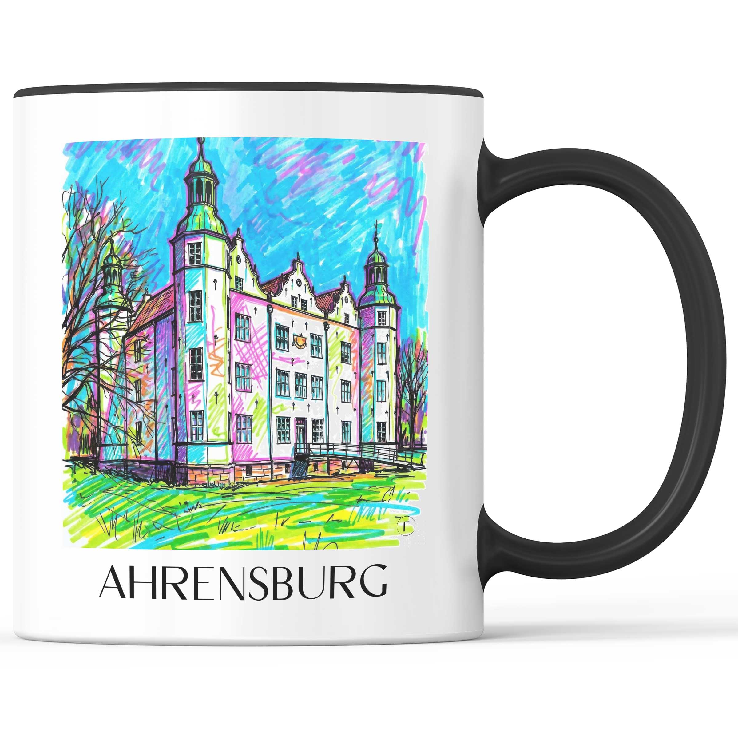 Ahrensburg Kaffeebecher - Schleswig-Holstein - Deutschland Becher - Kaffeetasse im Tag Graffiti Stil