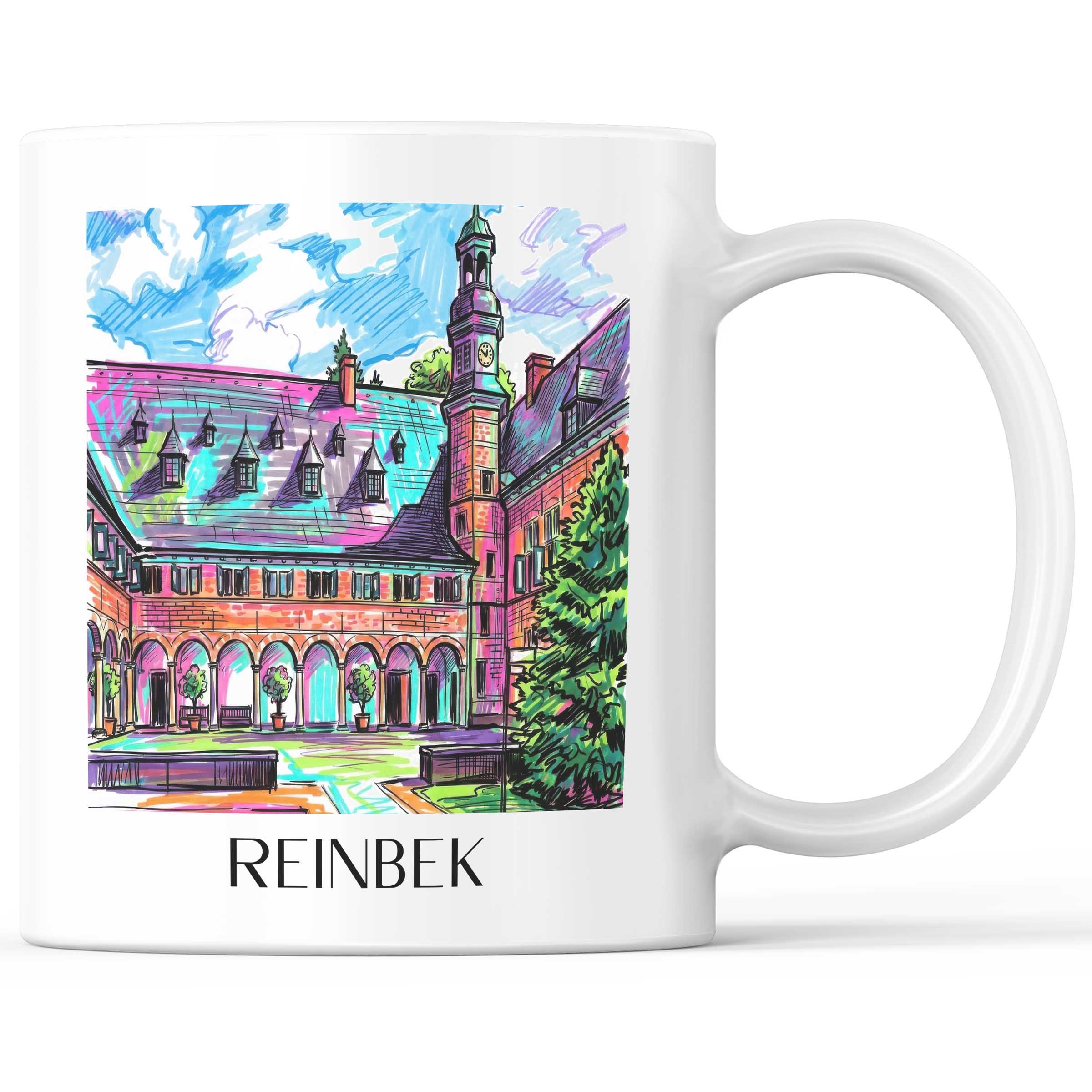 Reinbek Kaffeebecher - Schleswig-Holstein - Deutschland Becher - Kaffeetasse im Tag Graffiti Stil
