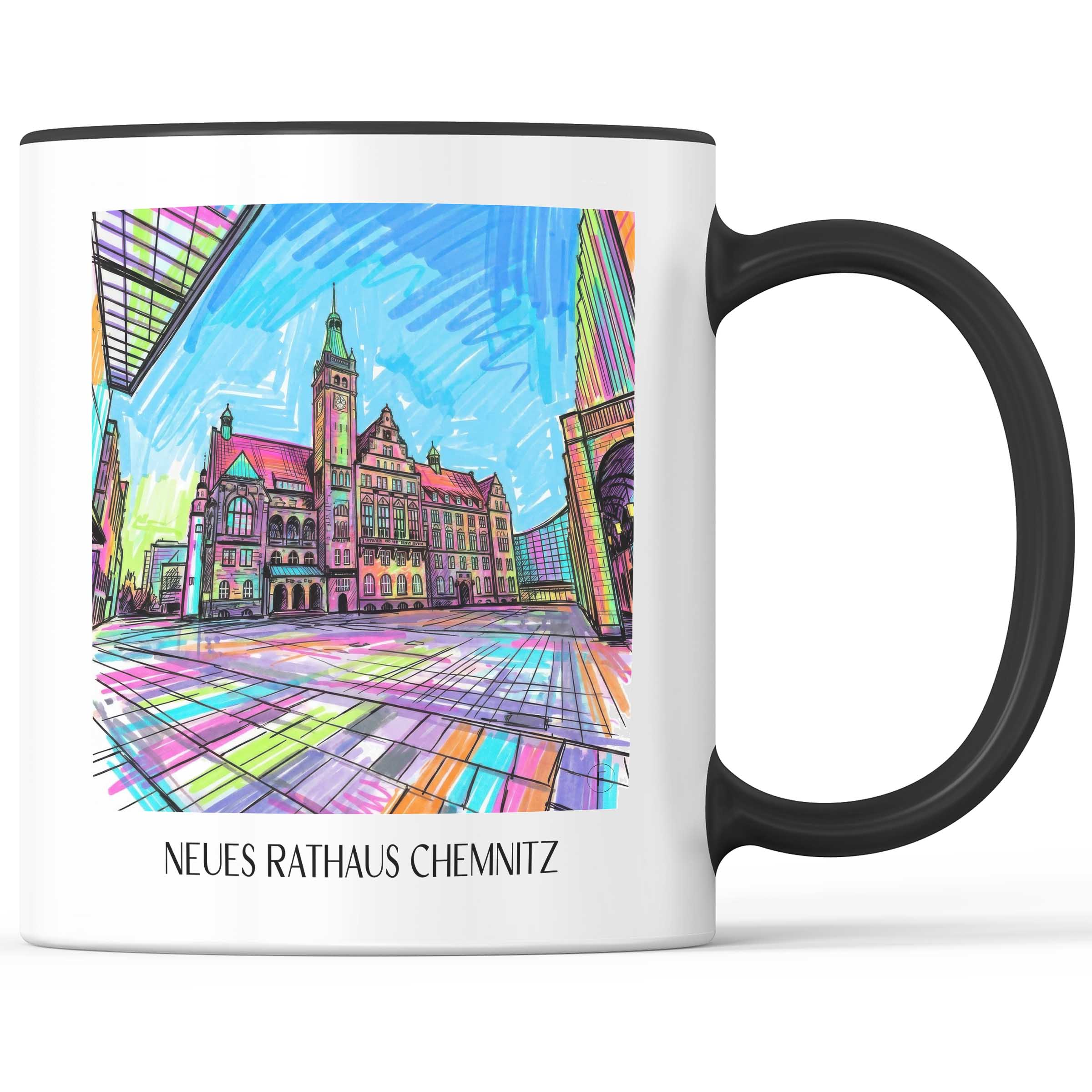 neues-rathaus-chemnitz-deutschland-kaffeebecher-graffiti