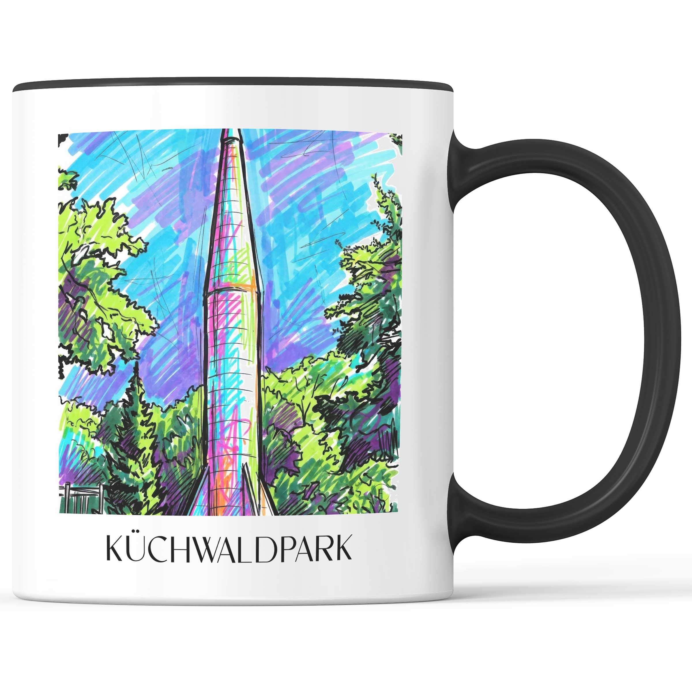 Küchwaldpark Kaffeebecher - Chemnitz - Deutschland Becher - Kaffeetasse im Tag Graffiti Stil