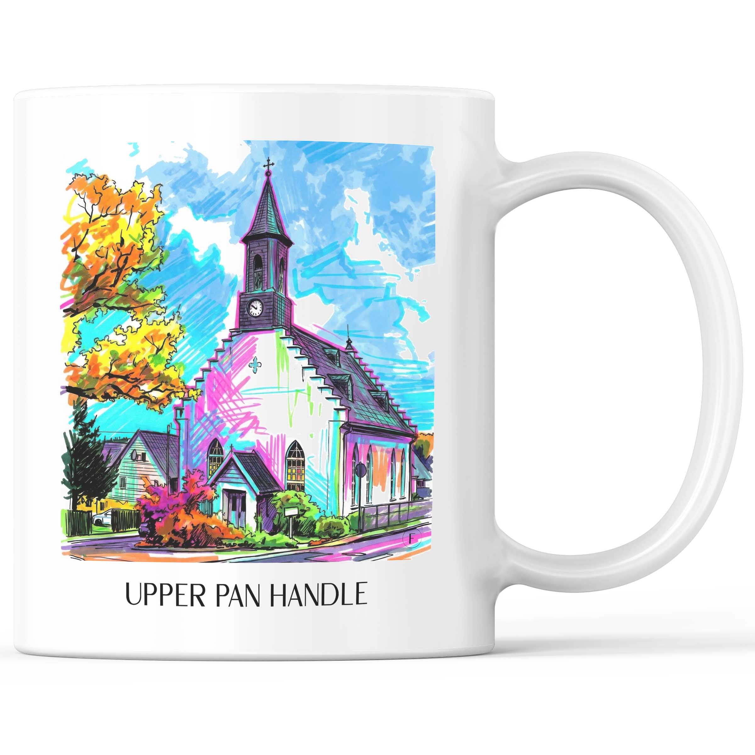 Oberpfannenstiel Kaffeebecher - Erzgebirge - Deutschland Becher - Kaffeetasse im Tag Graffiti Stil