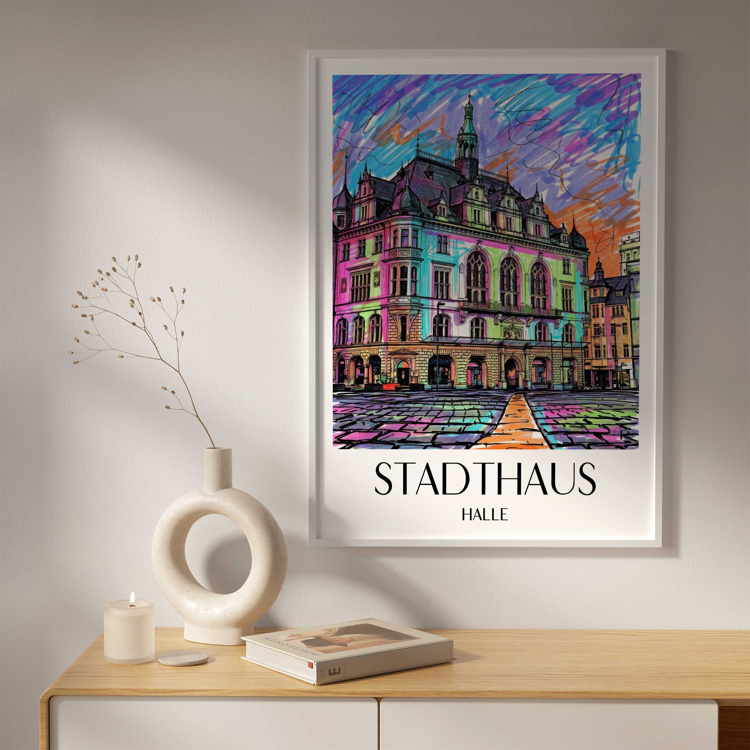 stadthaus-halle-deutschland-poster-graffiti