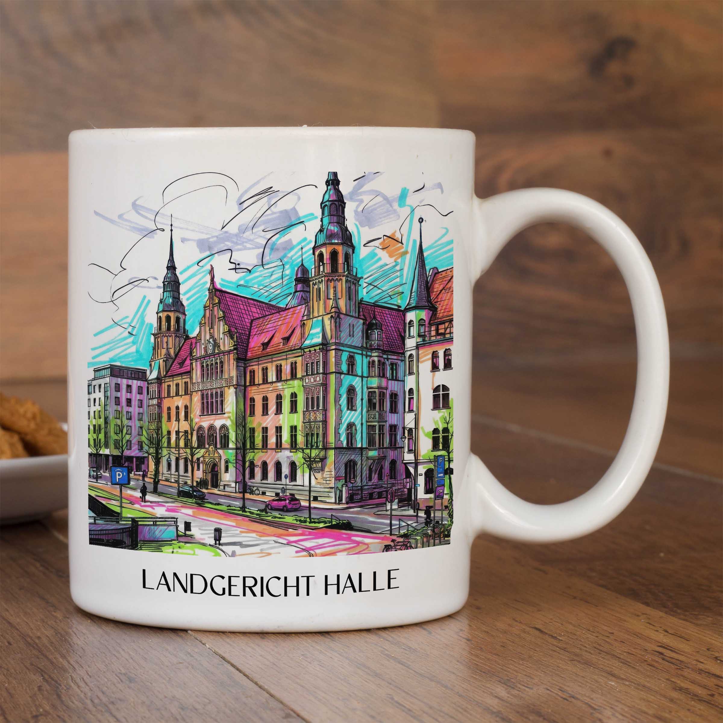 landgericht-halle-deutschland-kaffeebecher-graffiti