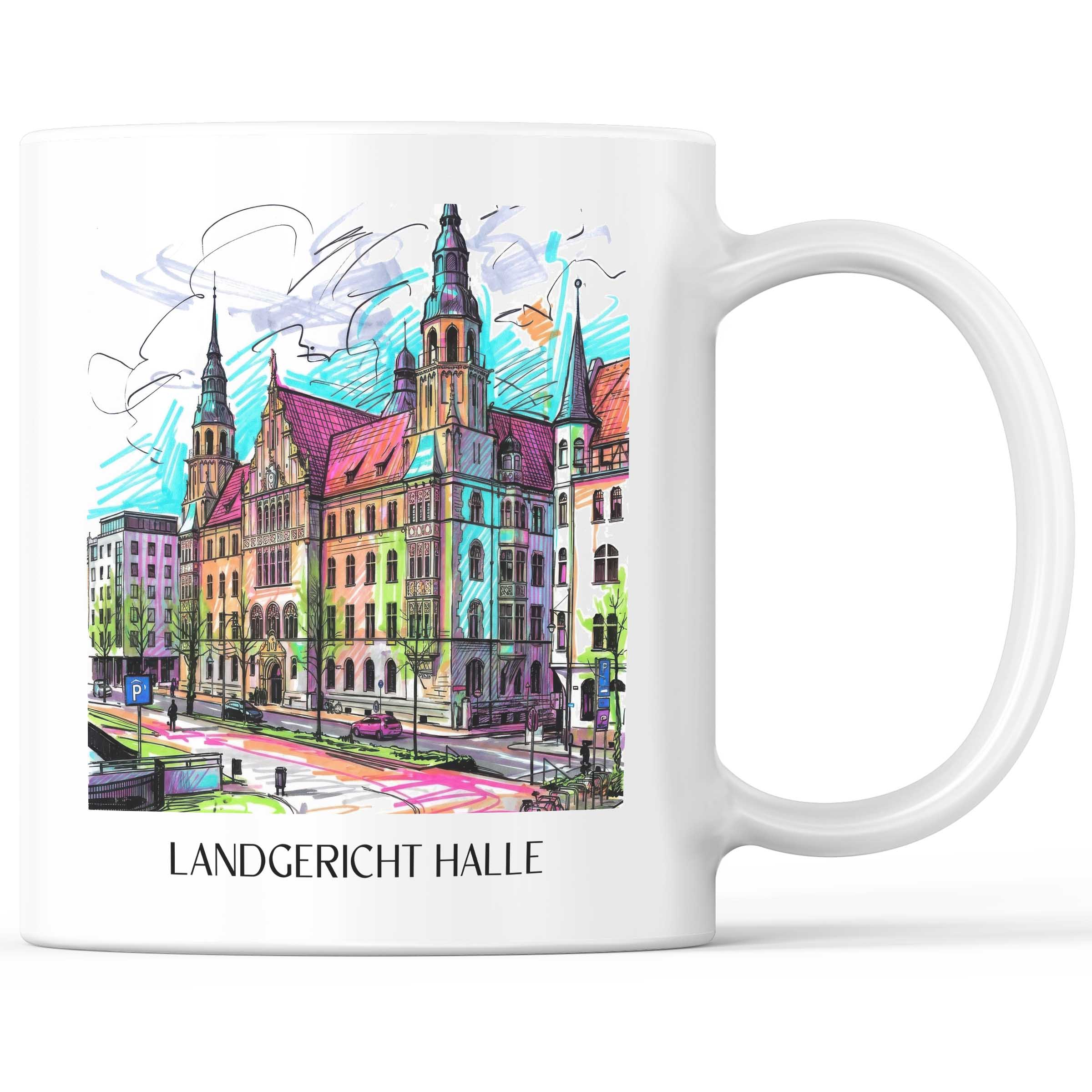 landgericht-halle-deutschland-kaffeebecher-graffiti