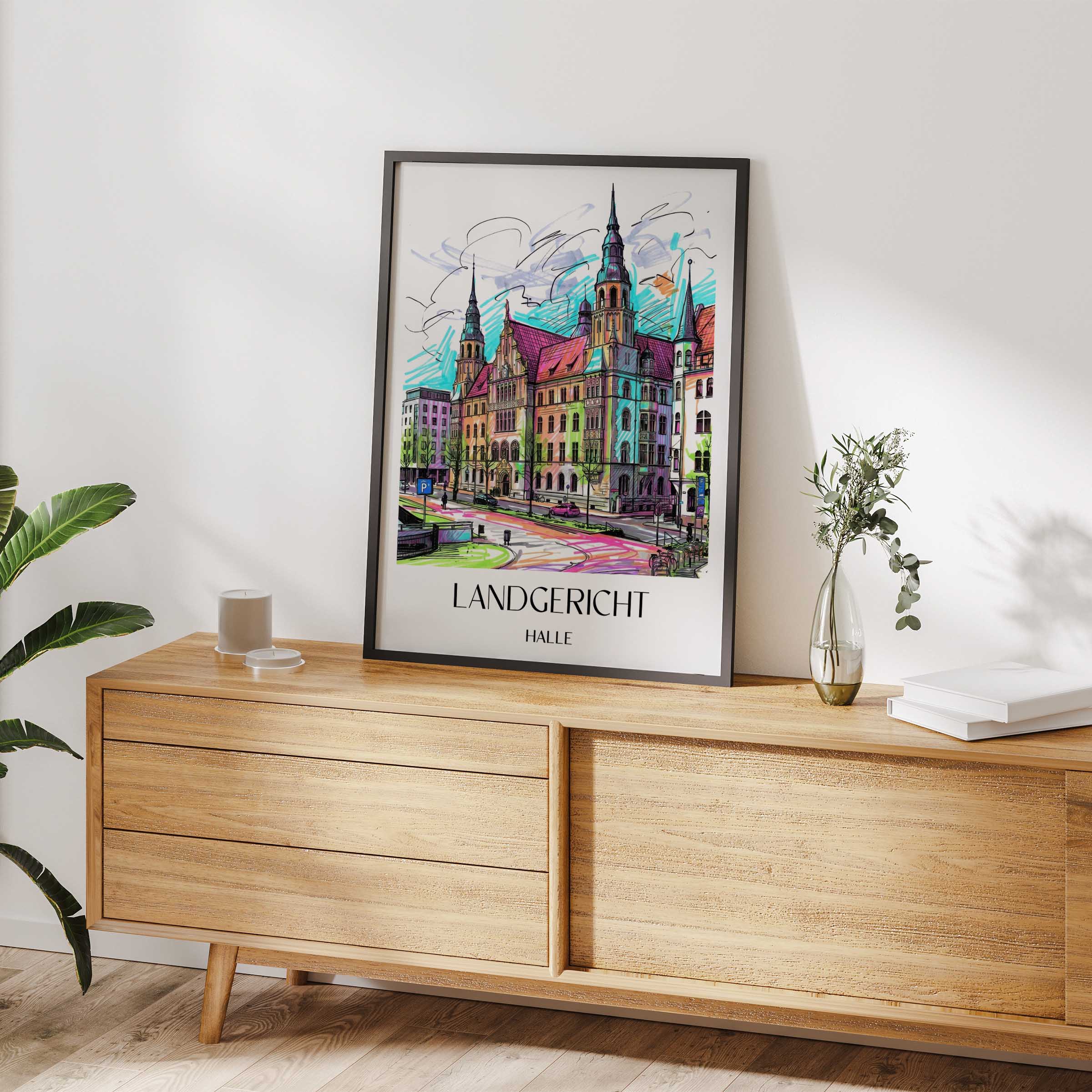 landgericht-halle-deutschland-poster-graffiti
