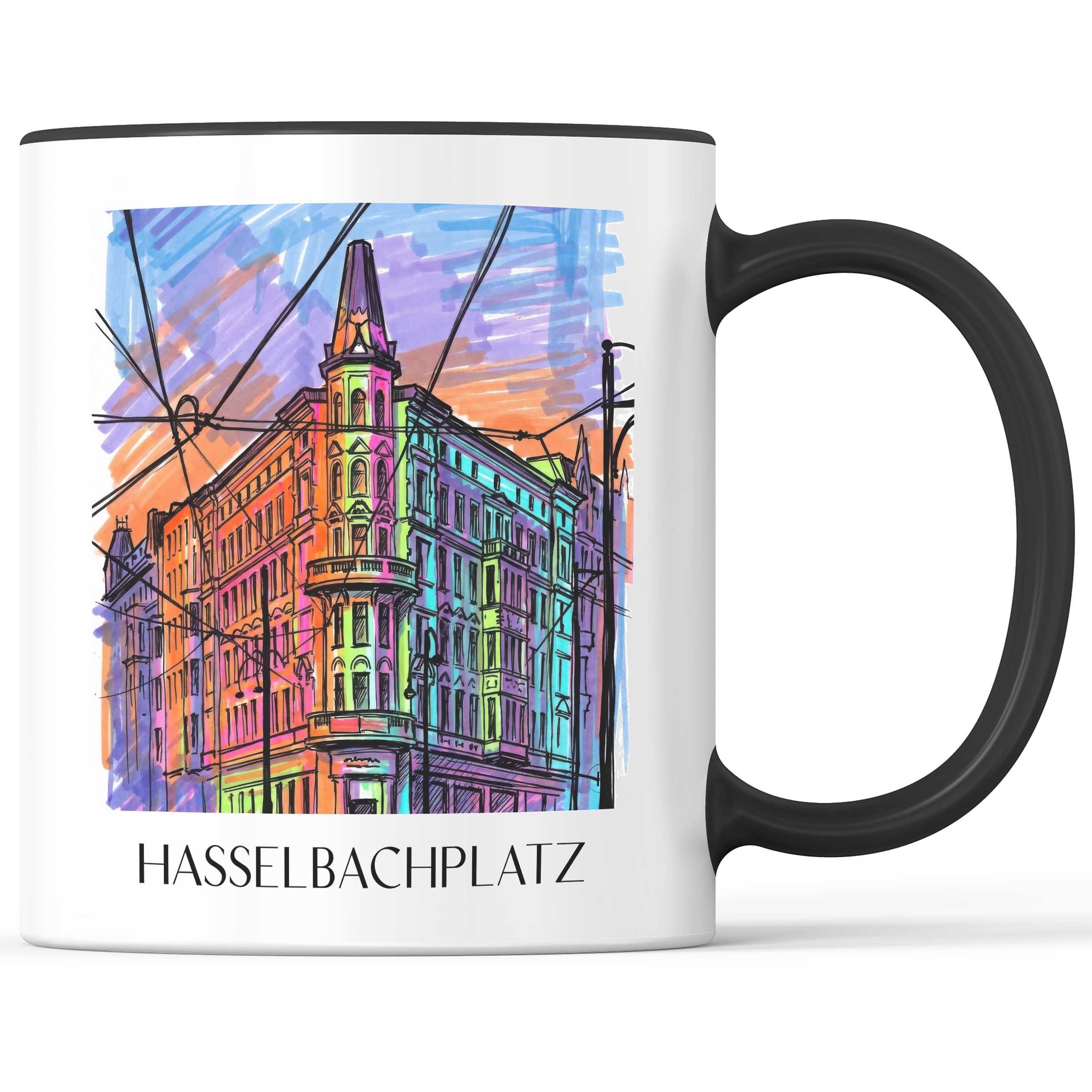 Hasselbachplatz Kaffeebecher - Magdeburg - Deutschland Becher - Kaffeetasse im Tag Graffiti Stil