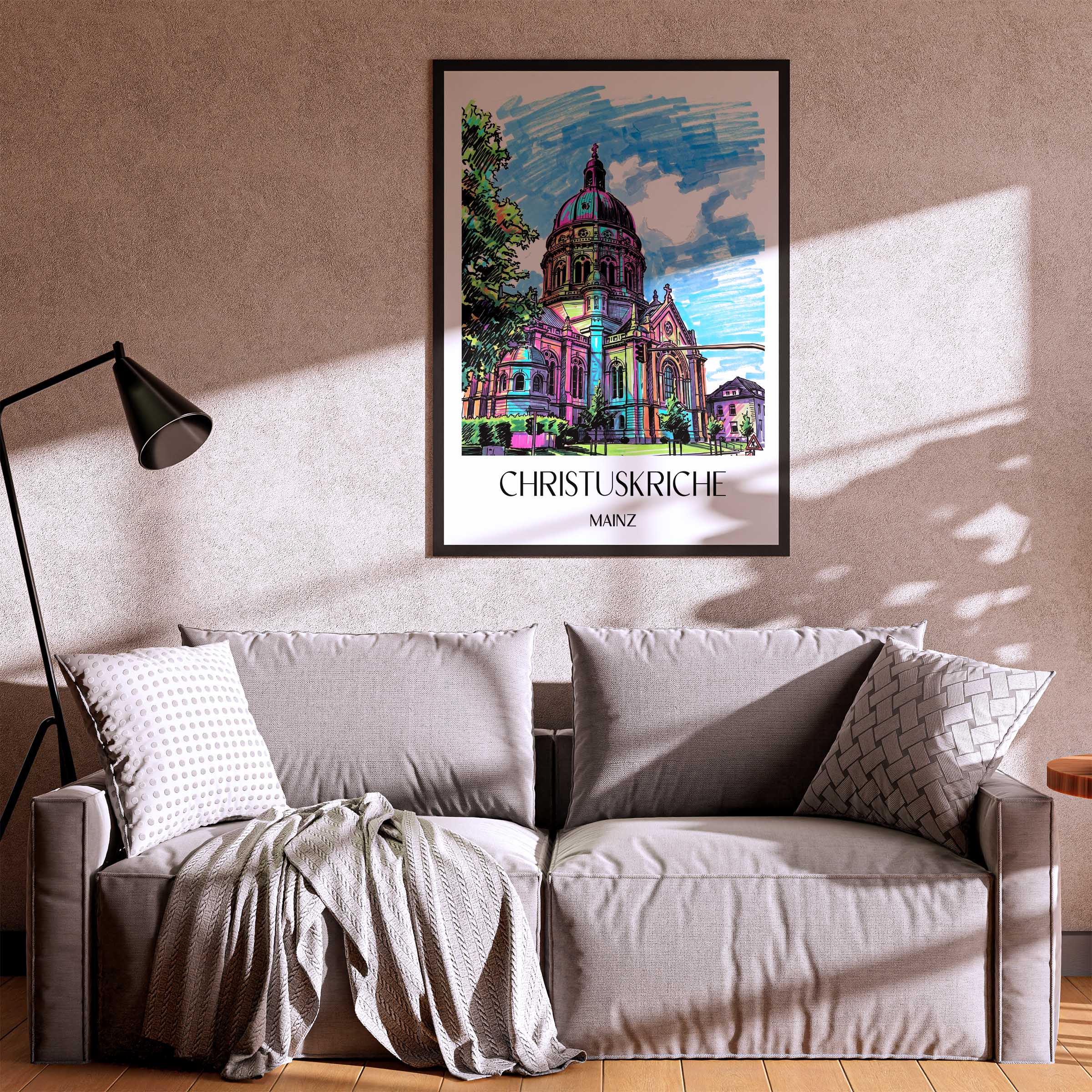 christuskriche-mainz-deutschland-poster-graffiti