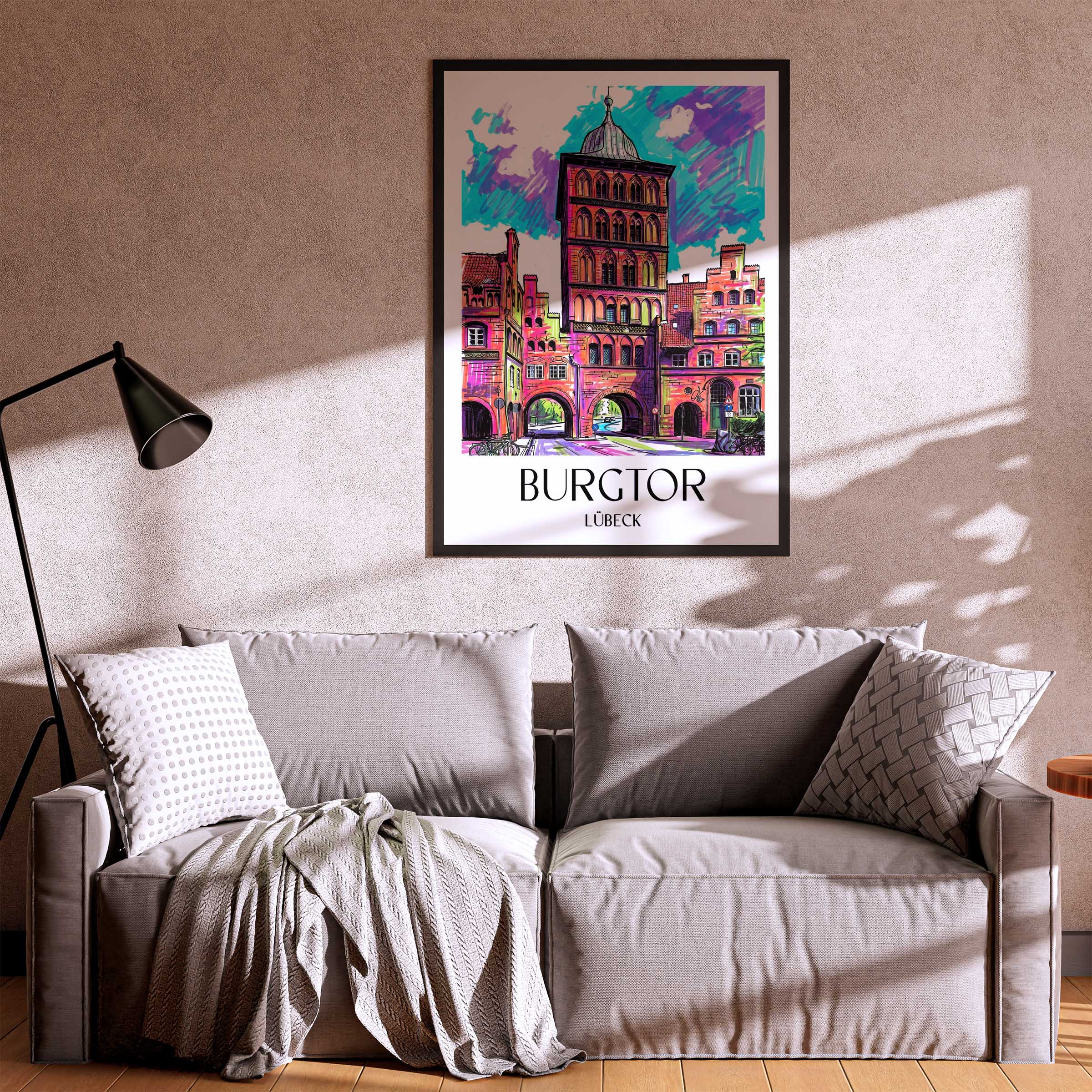burgtor-lübeck-deutschland-poster-graffiti