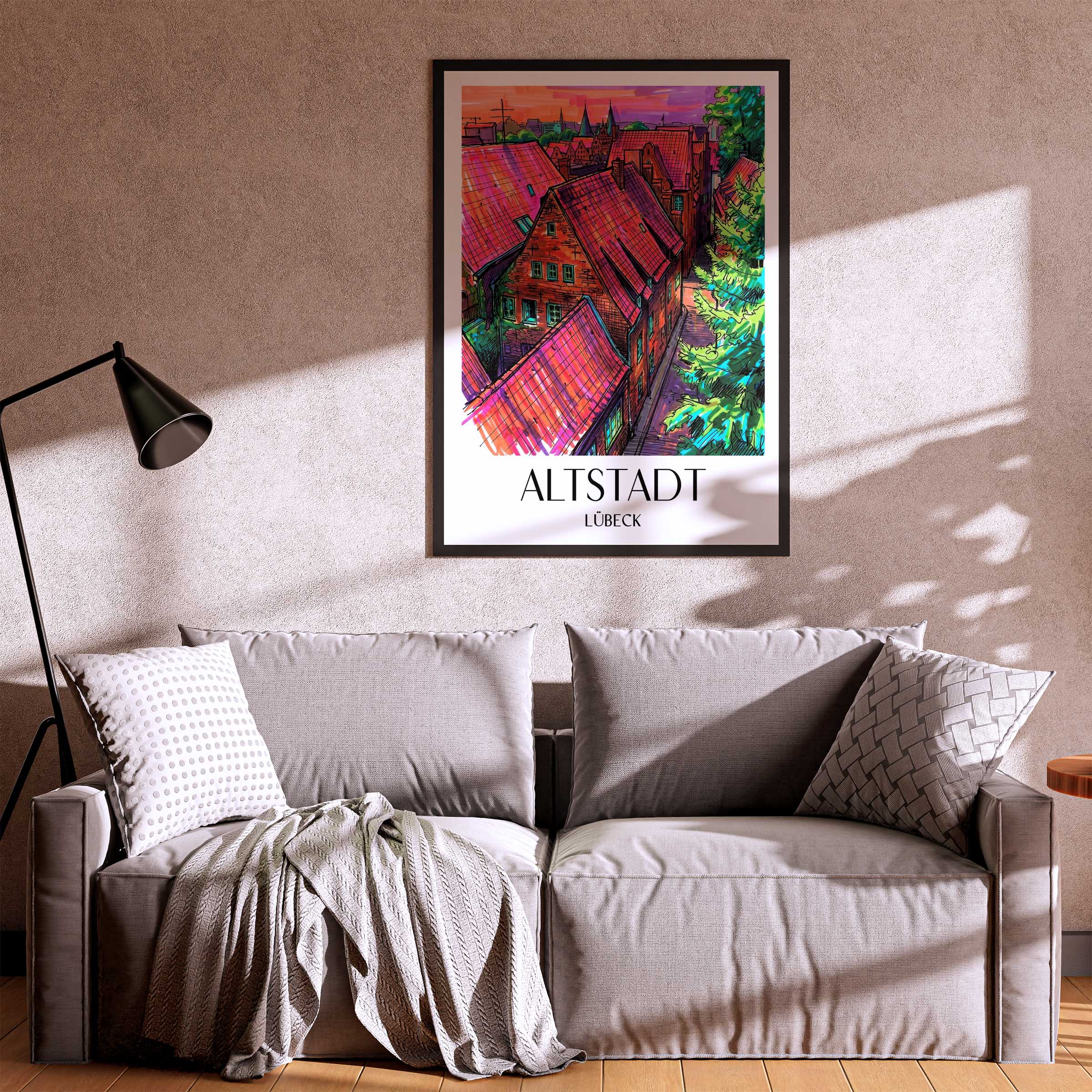 altstadt-lübeck-deutschland-poster-graffiti