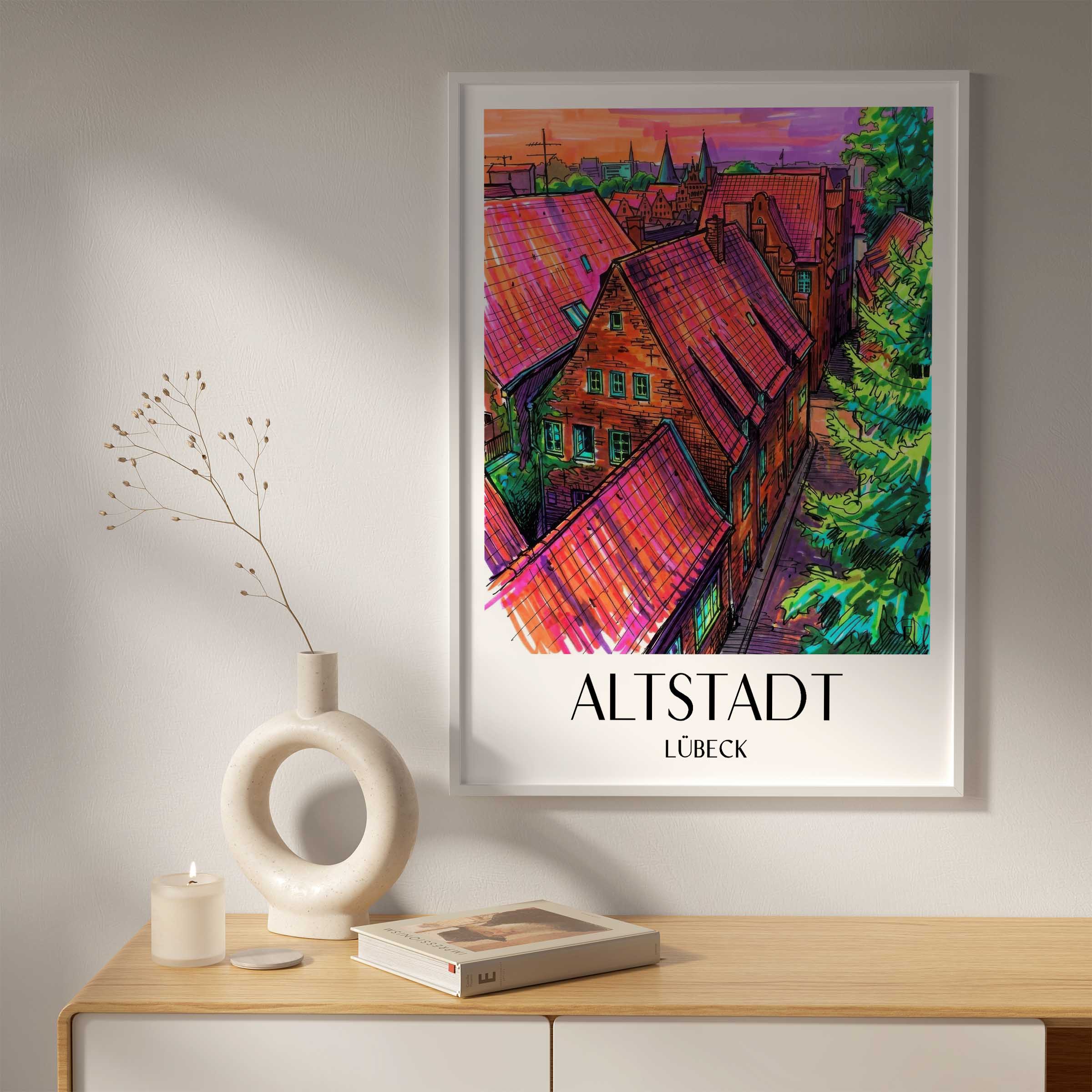 altstadt-lübeck-deutschland-poster-graffiti