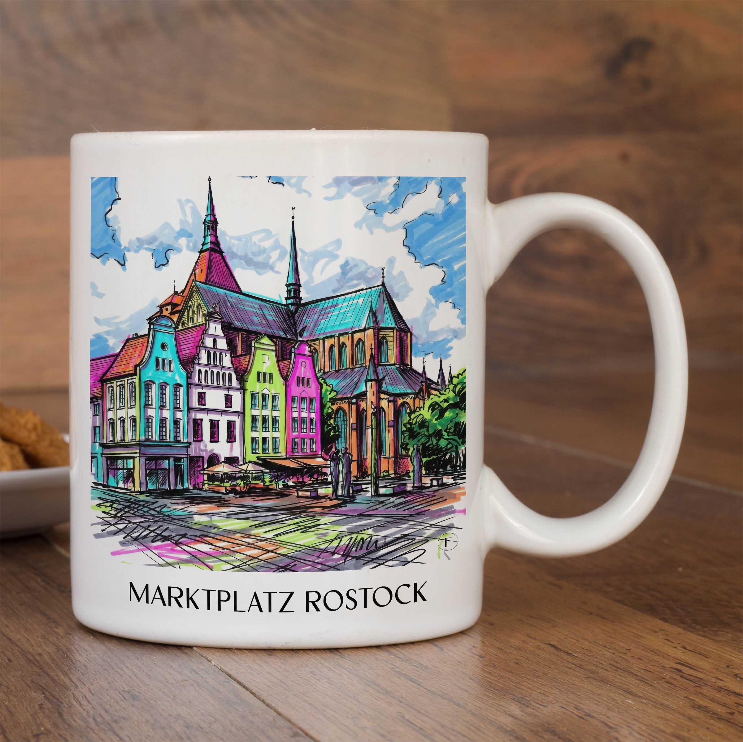 marktplatz-rostock-deutschland-kaffeebecher-graffiti